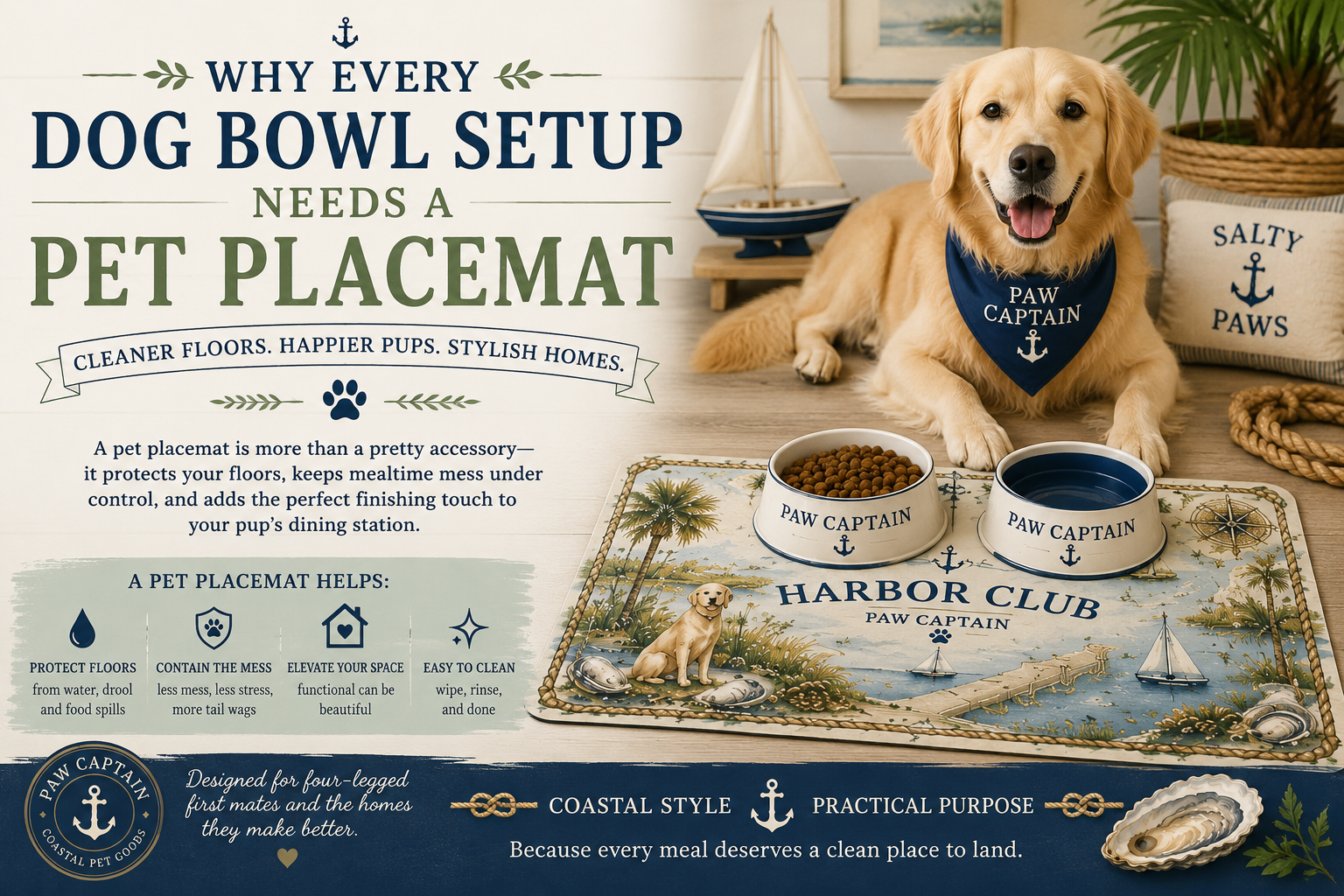 Why Every Dog Bowl Setup Needs a Pet Placemat