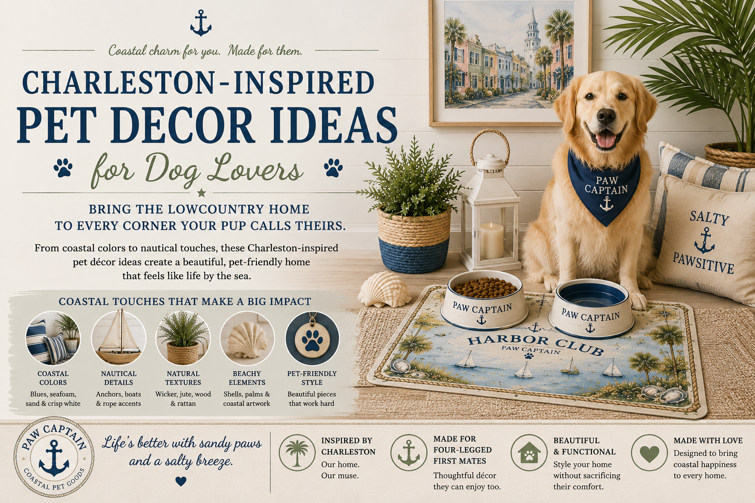 Charleston-Inspired Pet Decor Ideas for Dog Lovers
