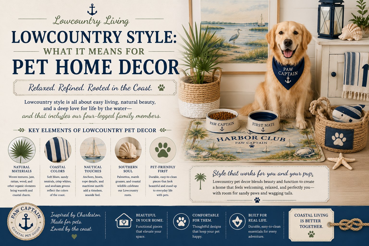 Lowcountry Style: What It Means for Pet Home Decor