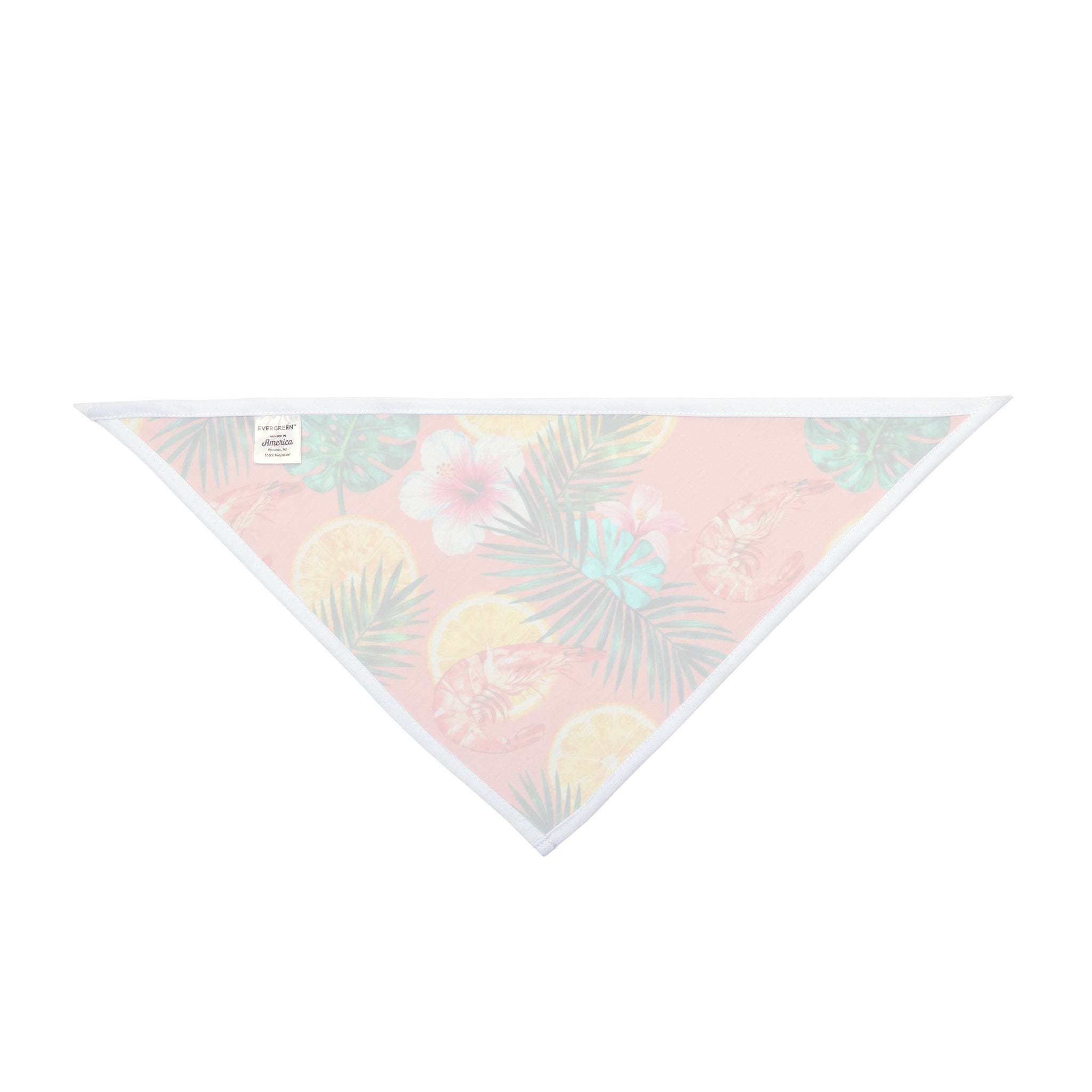 Tropical Citrus Pet Bandana — Hawaiian Floral Dog & Cat Scarf