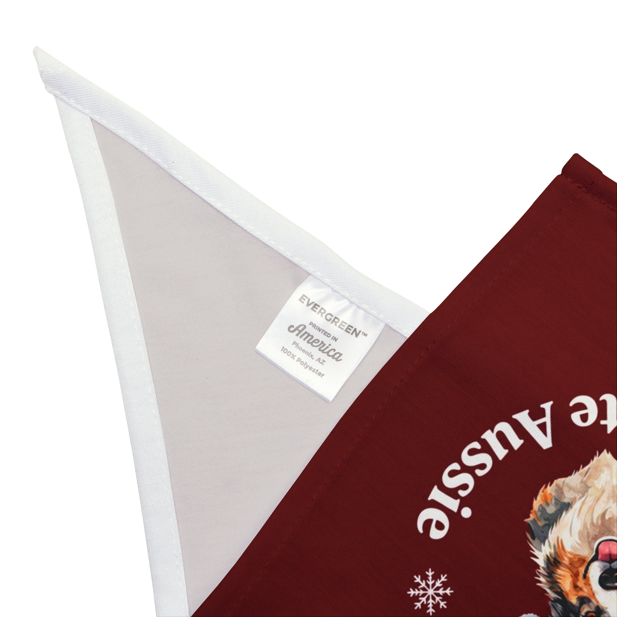 Santa's Favorite Aussie Dog Bandana | Australian Shepherd Christmas Bandana | Holiday Dog Bandana