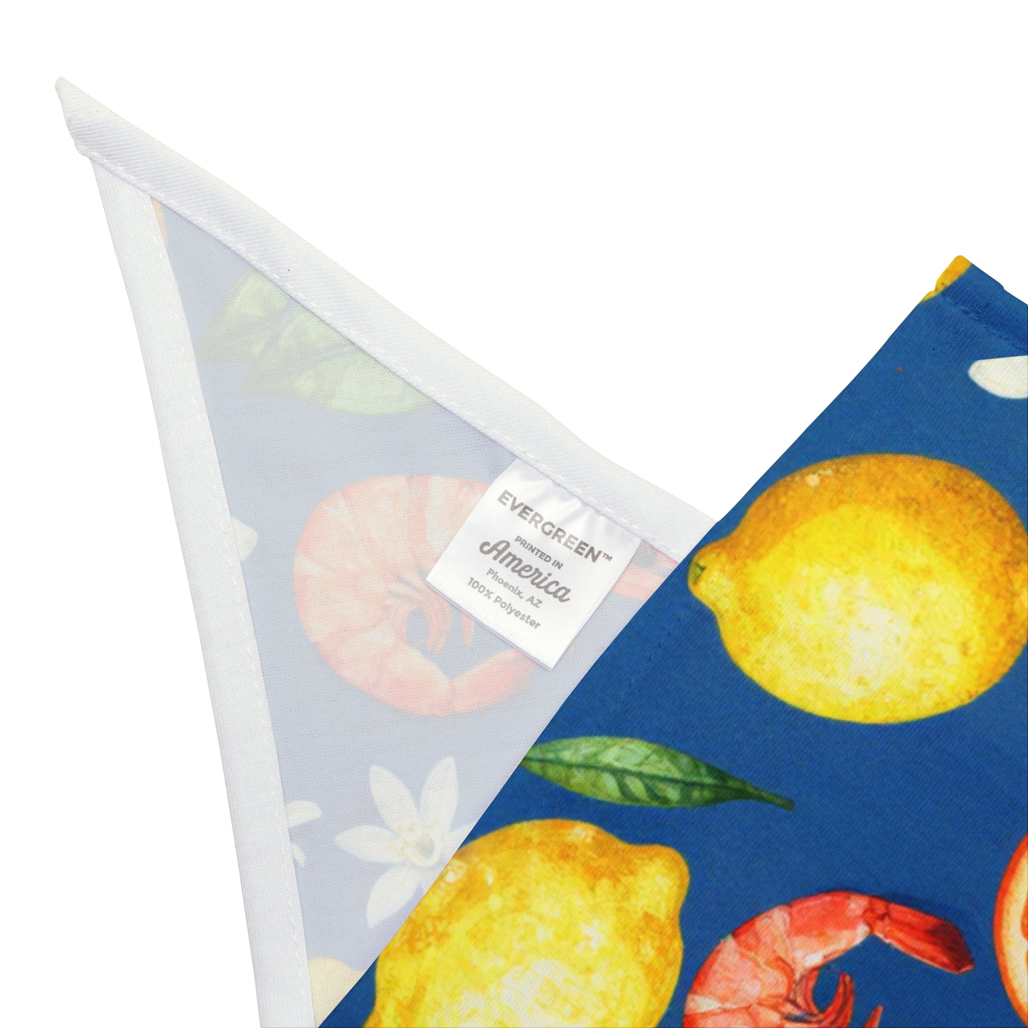 Citrus & Shrimp Pet Bandana — Tropical Summer Dog & Cat Scarf