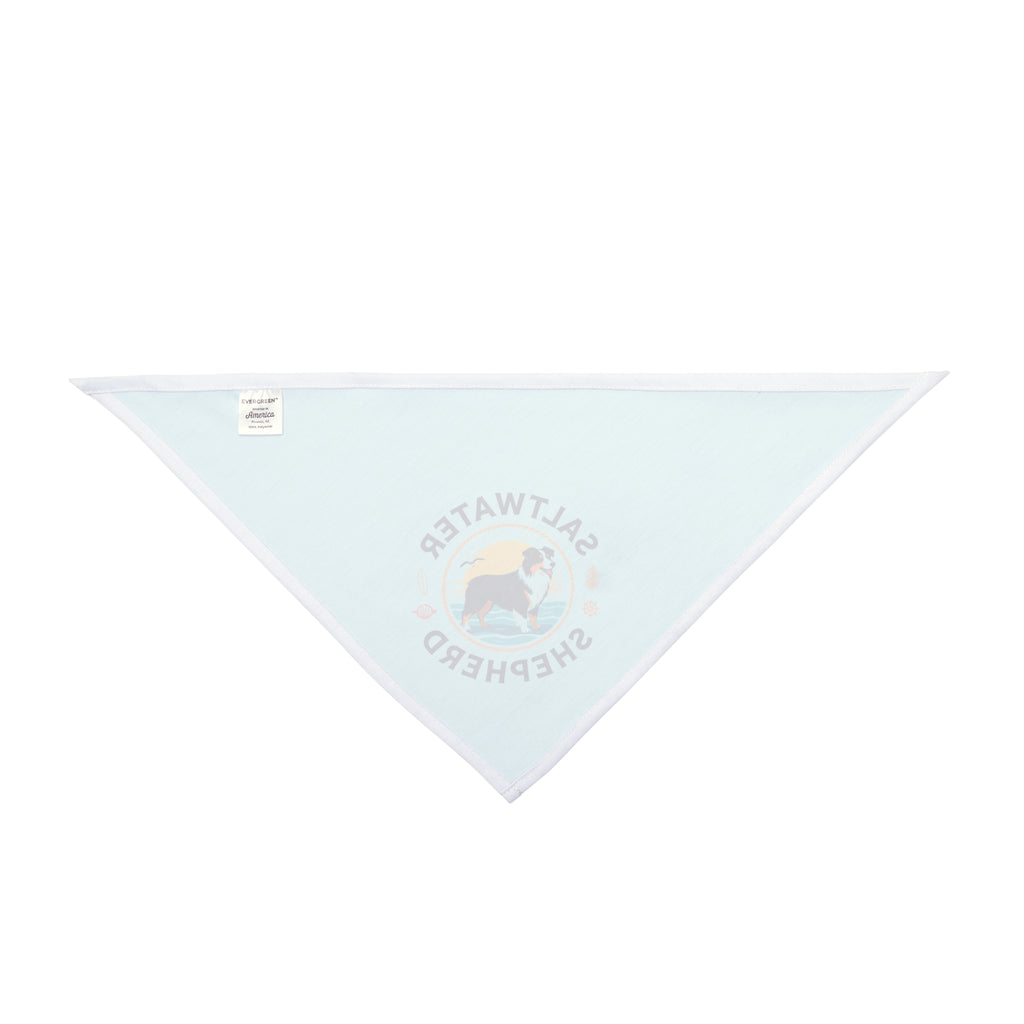 Saltwater Shepherd Dog Bandana | Australian Shepherd Beach Bandana | Coastal Dog Bandana