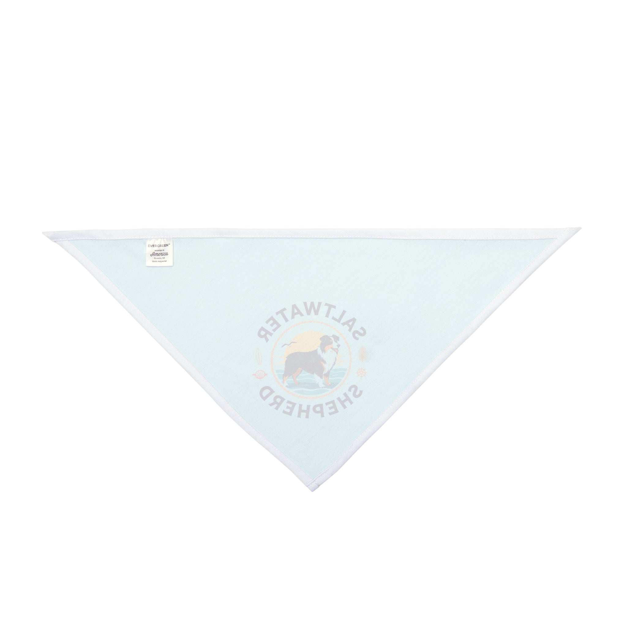 Saltwater Shepherd Dog Bandana | Australian Shepherd Beach Bandana | Coastal Dog Bandana