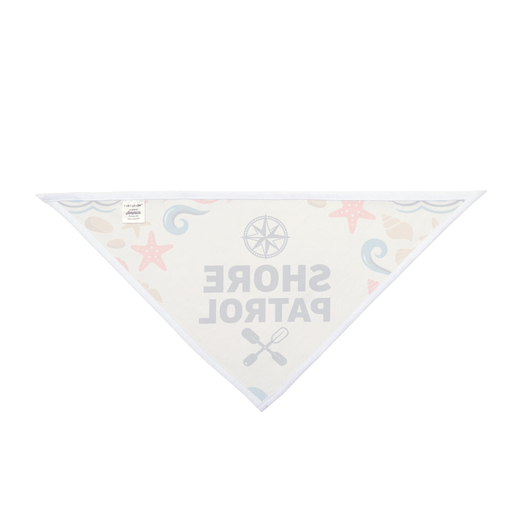 Shore Patrol Pet Bandana — Nautical Dog & Cat Bandana with Compass Graphic