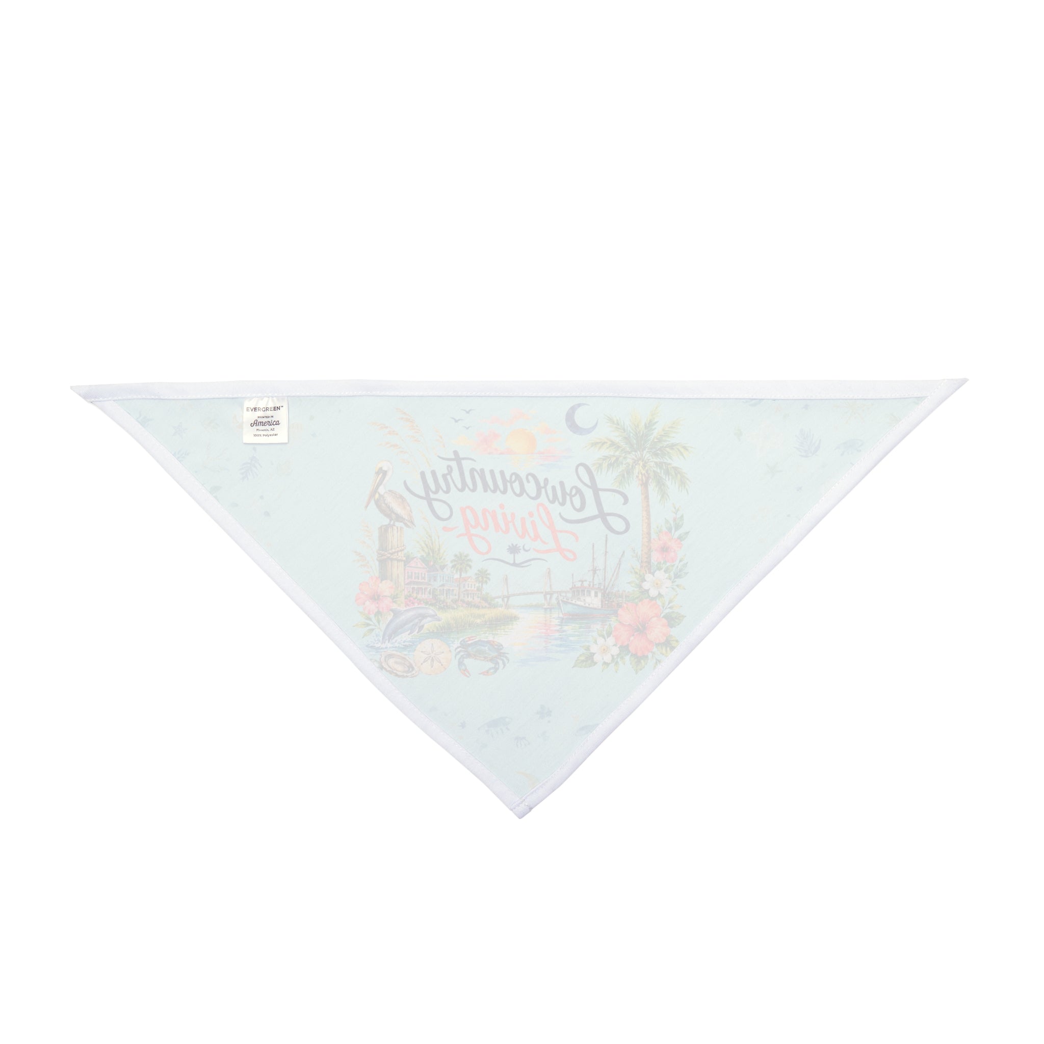 Lowcountry Living Dog Bandana | Charleston Coastal Pet Bandana | South Carolina Dog Scarf