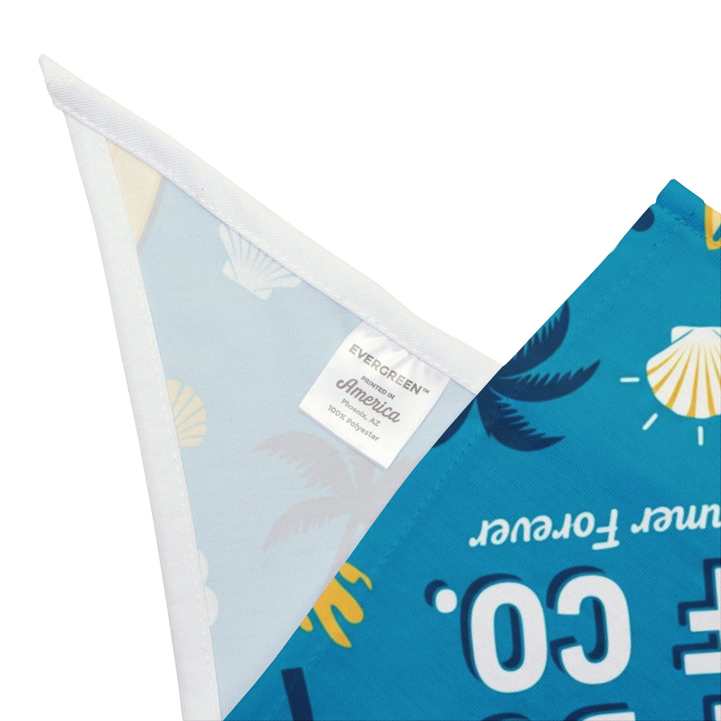 Salty Dog Surf Co. Pet Bandana – Tropical Surfing Dog Bandana for Summer & Beach Lovers