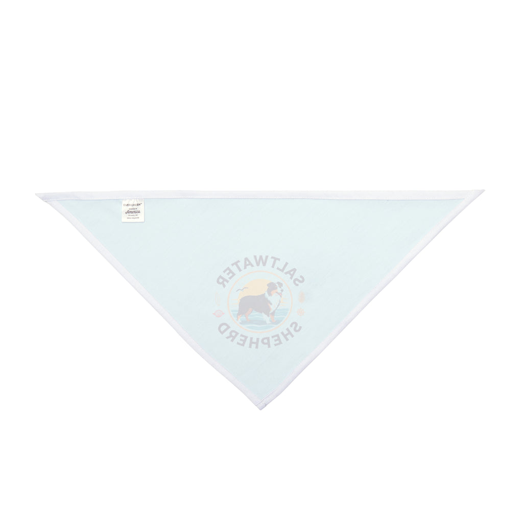 Saltwater Shepherd Dog Bandana | Australian Shepherd Beach Bandana | Coastal Dog Bandana