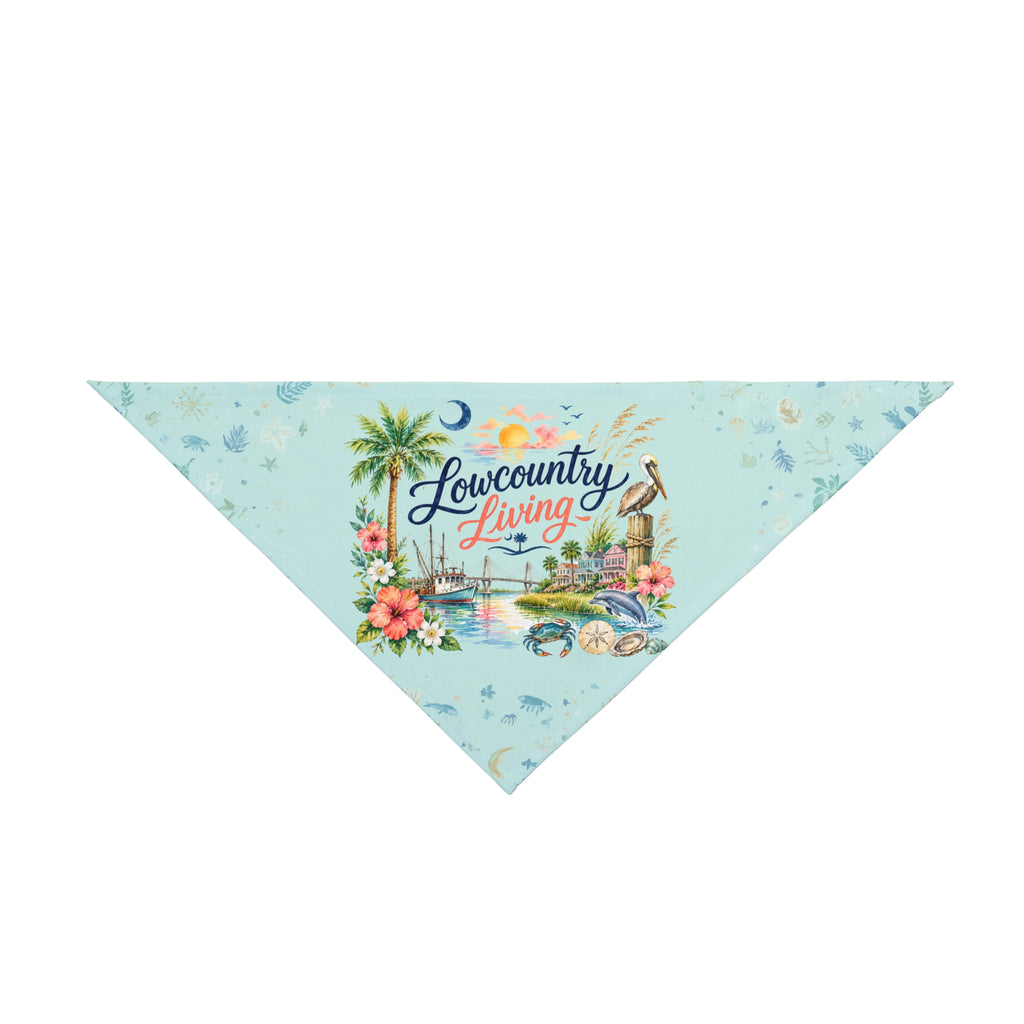 Lowcountry Living Dog Bandana | Charleston Coastal Pet Bandana | South Carolina Dog Scarf