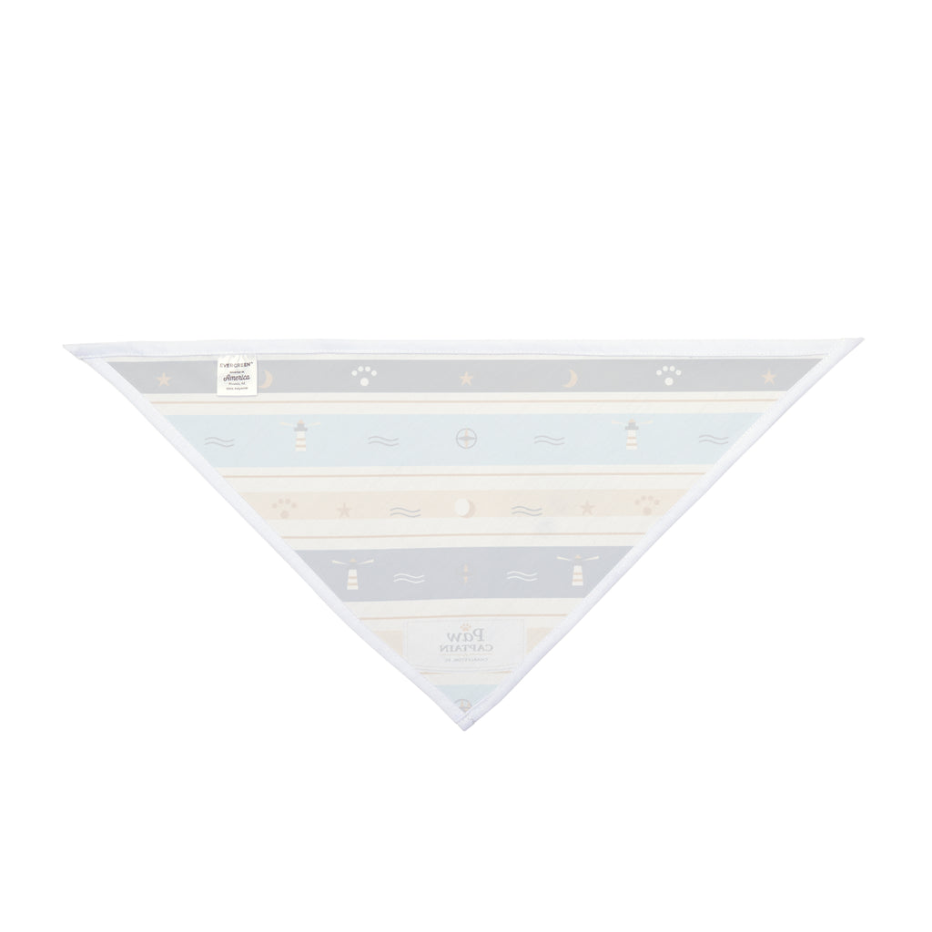 Lighthouse Tide Stripe Dog Bandana