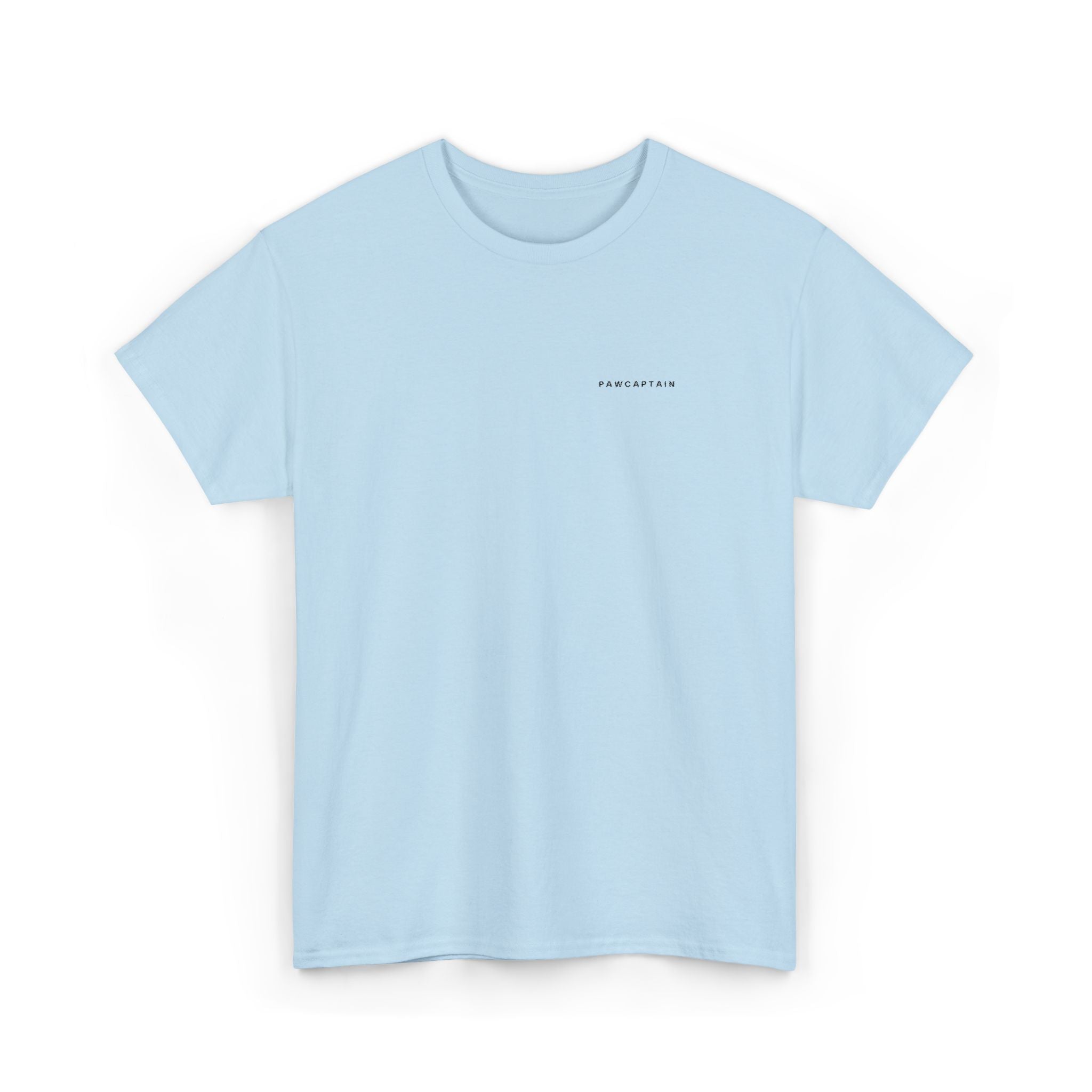PawCaptain Minimal Embroidered Tee | Unisex Heavy Cotton Dog Lover Shirt