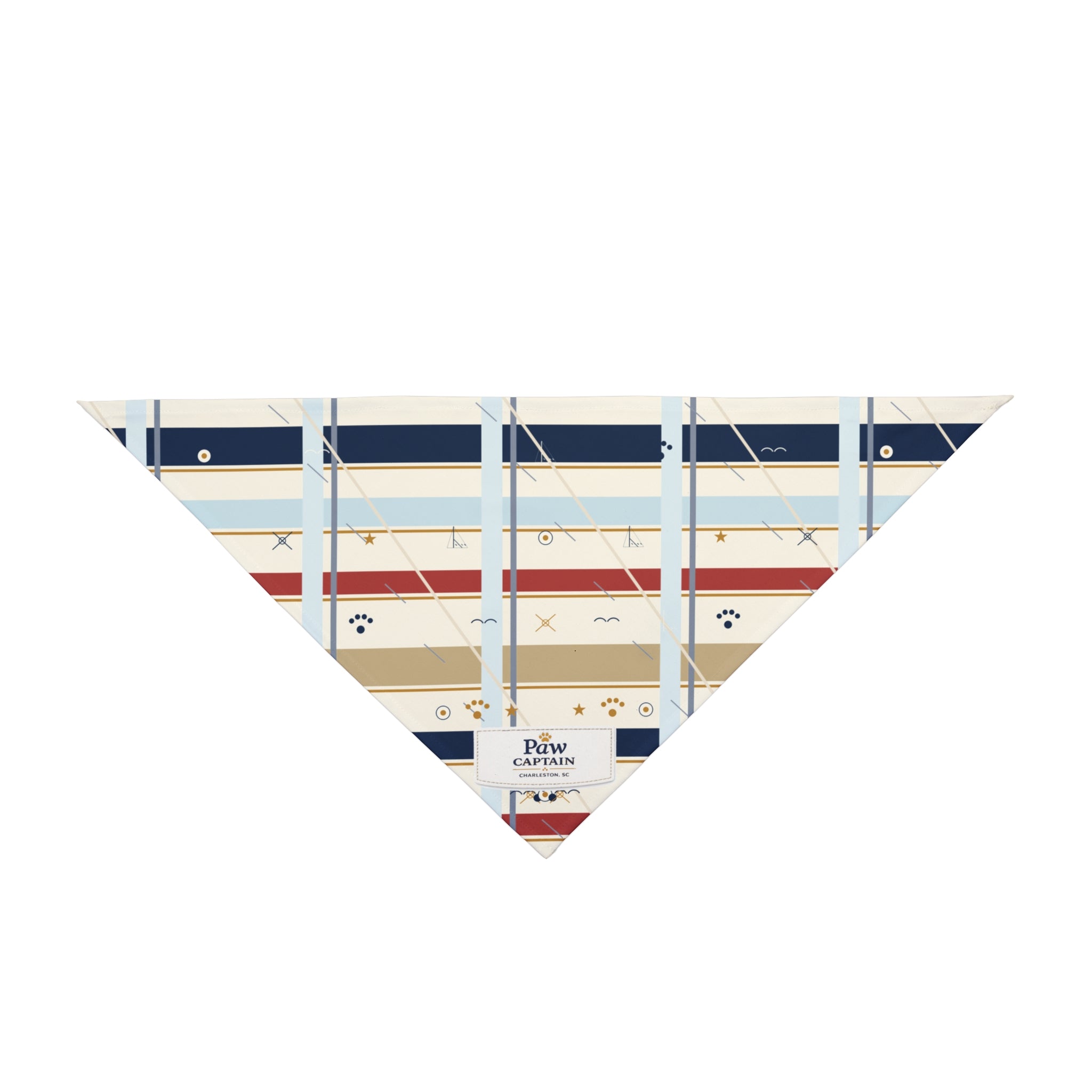 Sailcloth Check Stripe Dog Bandana