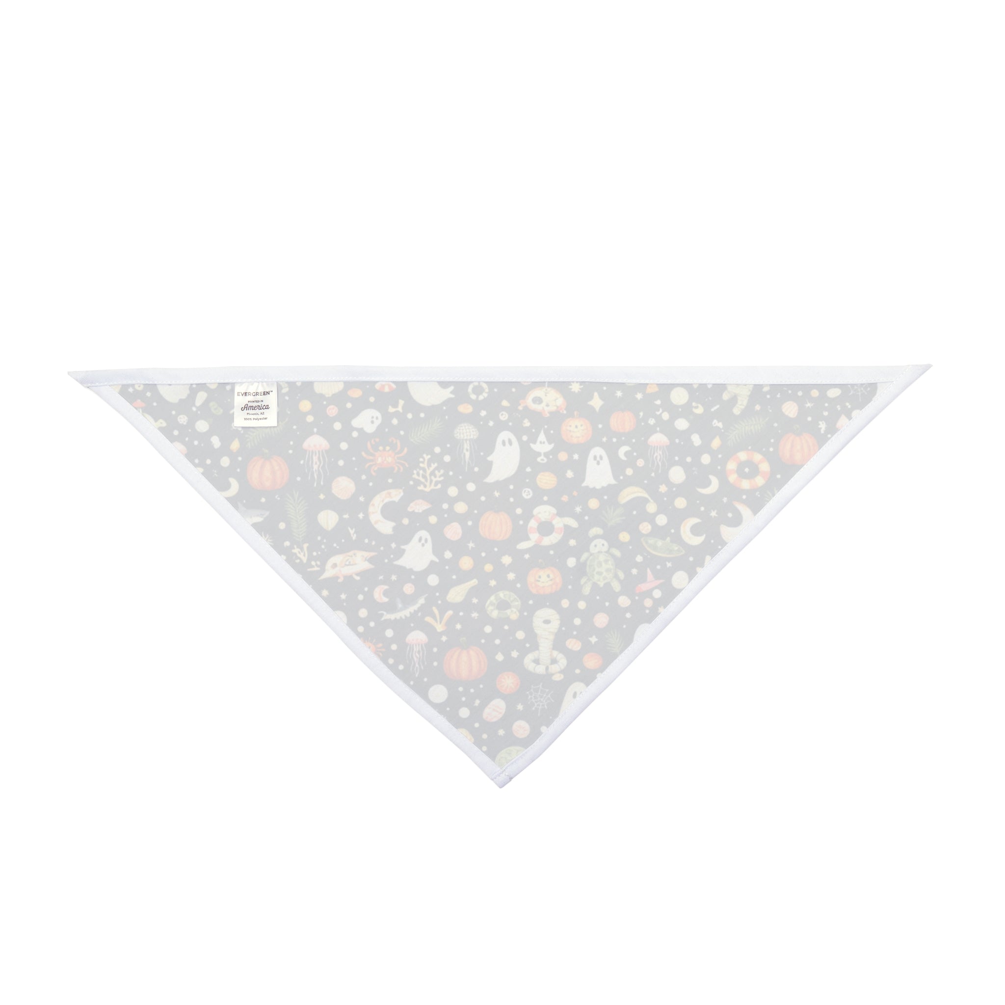 Boo by the Bay Halloween Dog Bandana | Ghost, Pumpkin & Ocean Pet Bandana