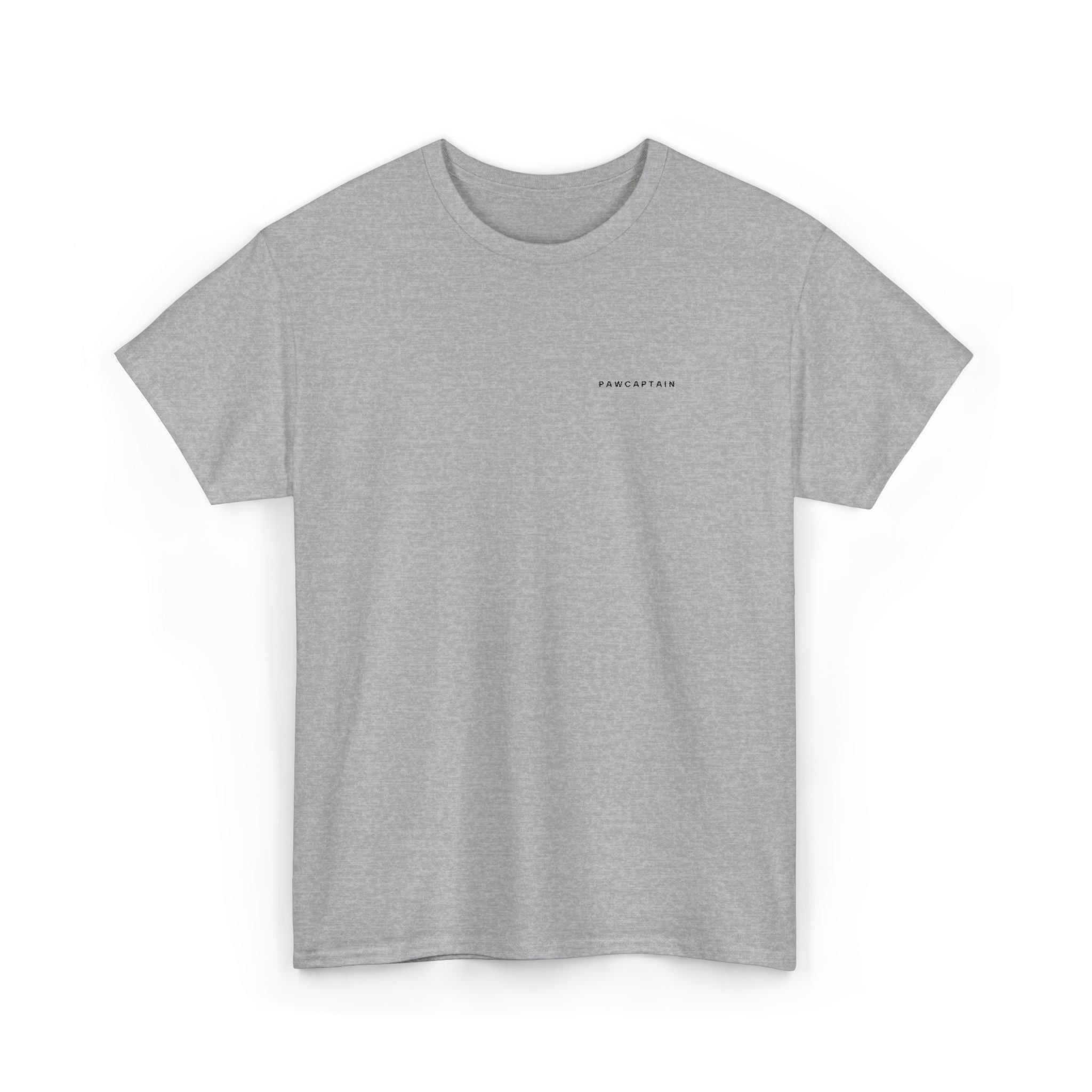 PawCaptain Minimal Embroidered Tee | Unisex Heavy Cotton Dog Lover Shirt