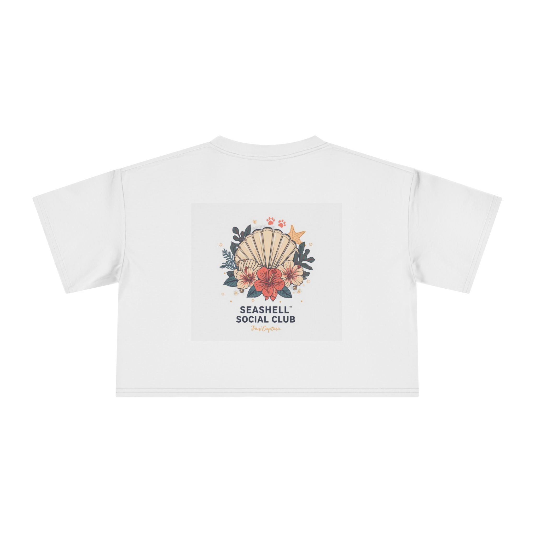 Seashell Social Club Crop Tee