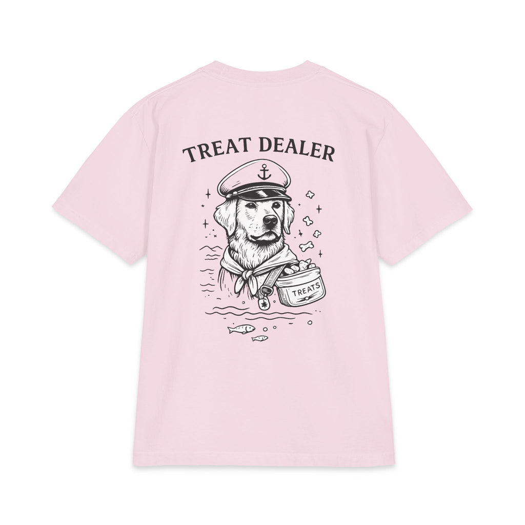 PawCaptain Treat Dealer Tee | Heavyweight Dog Lover Graphic Shirt