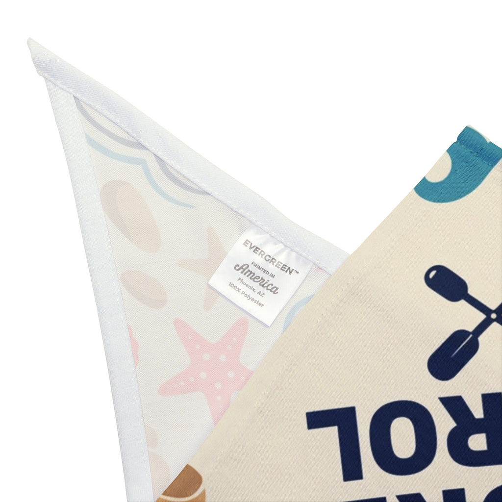 Shore Patrol Pet Bandana — Nautical Dog & Cat Bandana with Compass Graphic