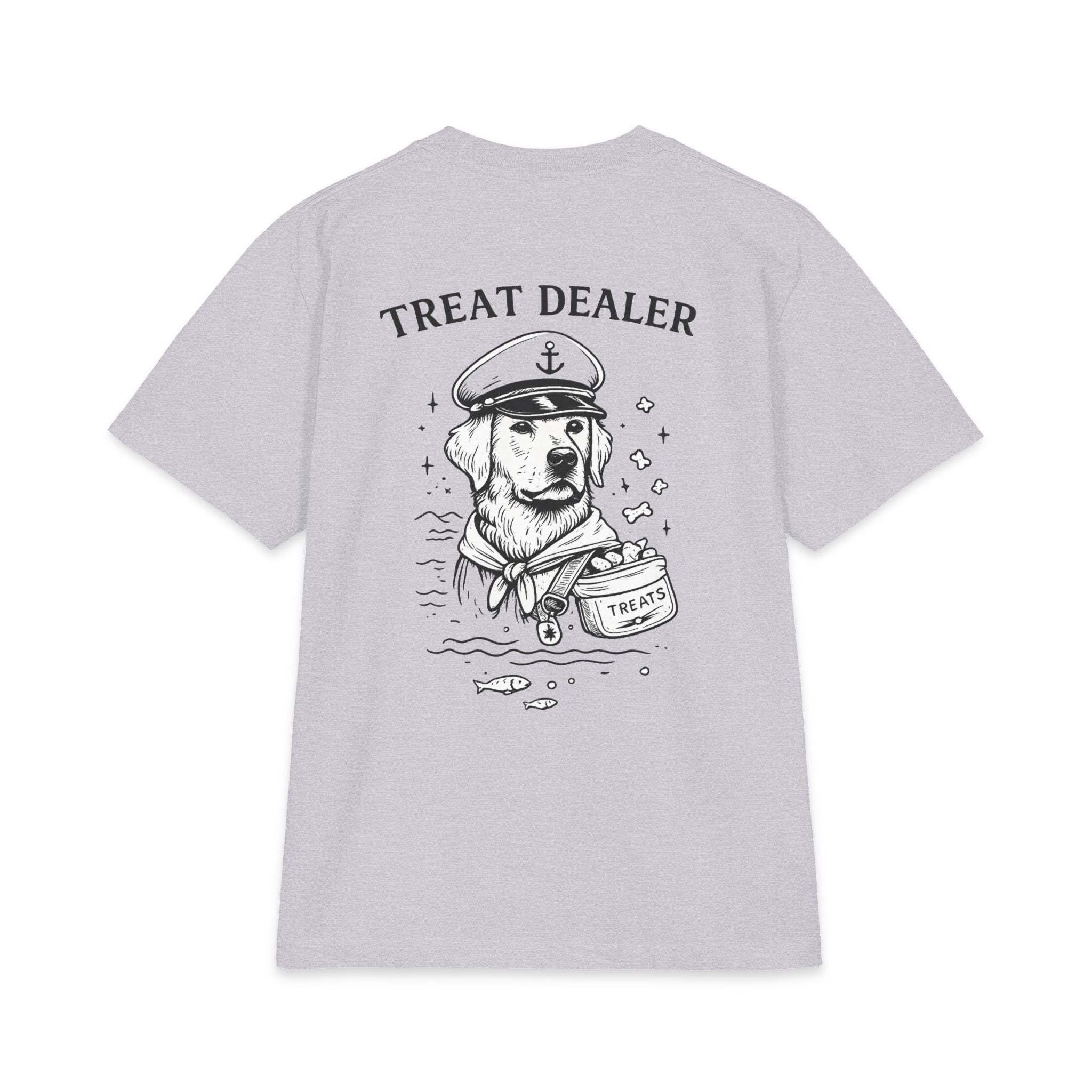 PawCaptain Treat Dealer Tee | Heavyweight Dog Lover Graphic Shirt