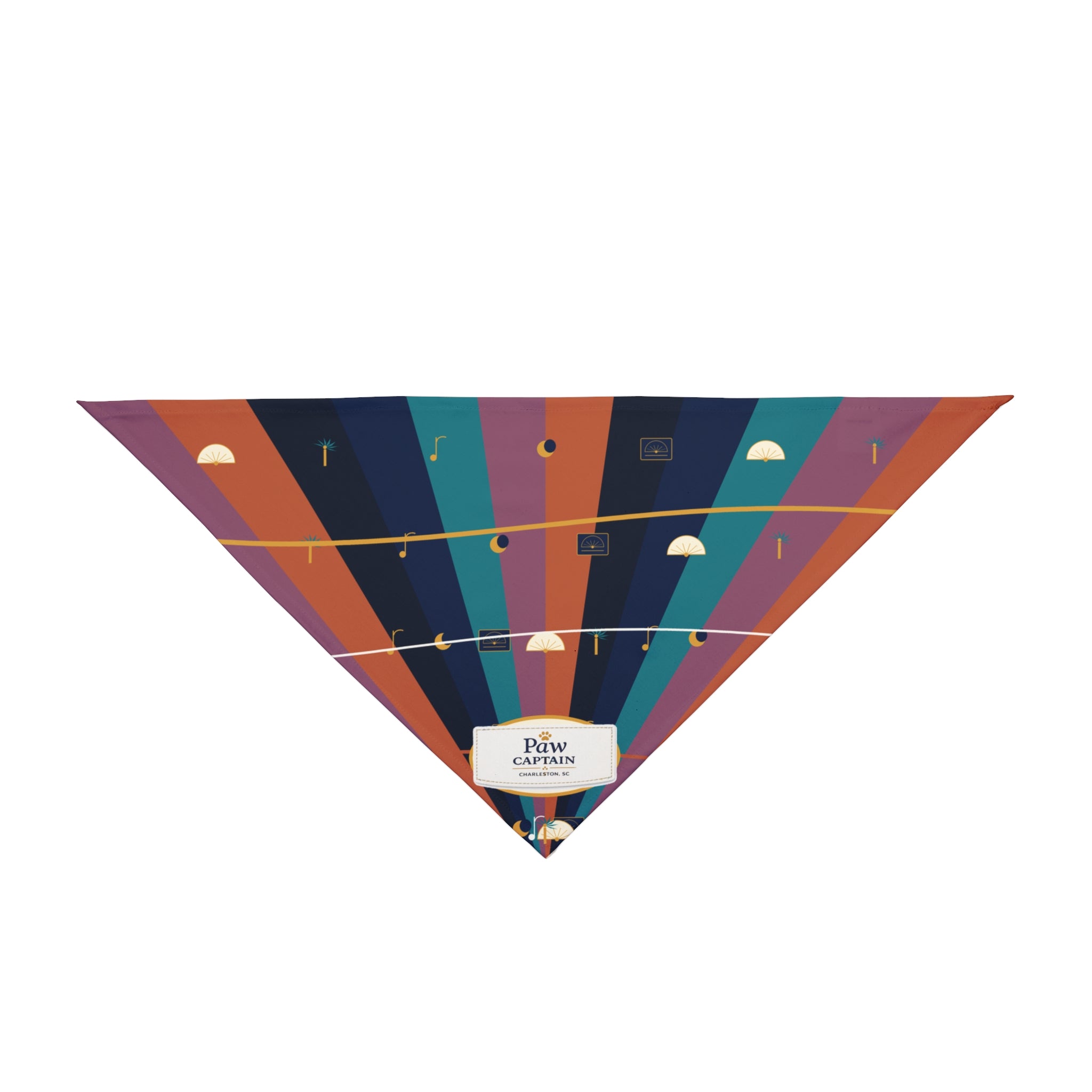 Midnight Palmetto Jazz Dog Bandana