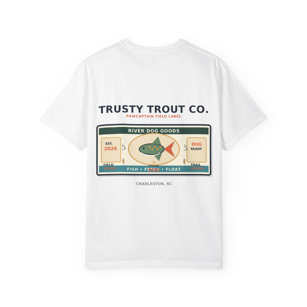 T-Shirt — Trusty Trout Co.® River Dog Goods Graphic Tee (PAWCAP)