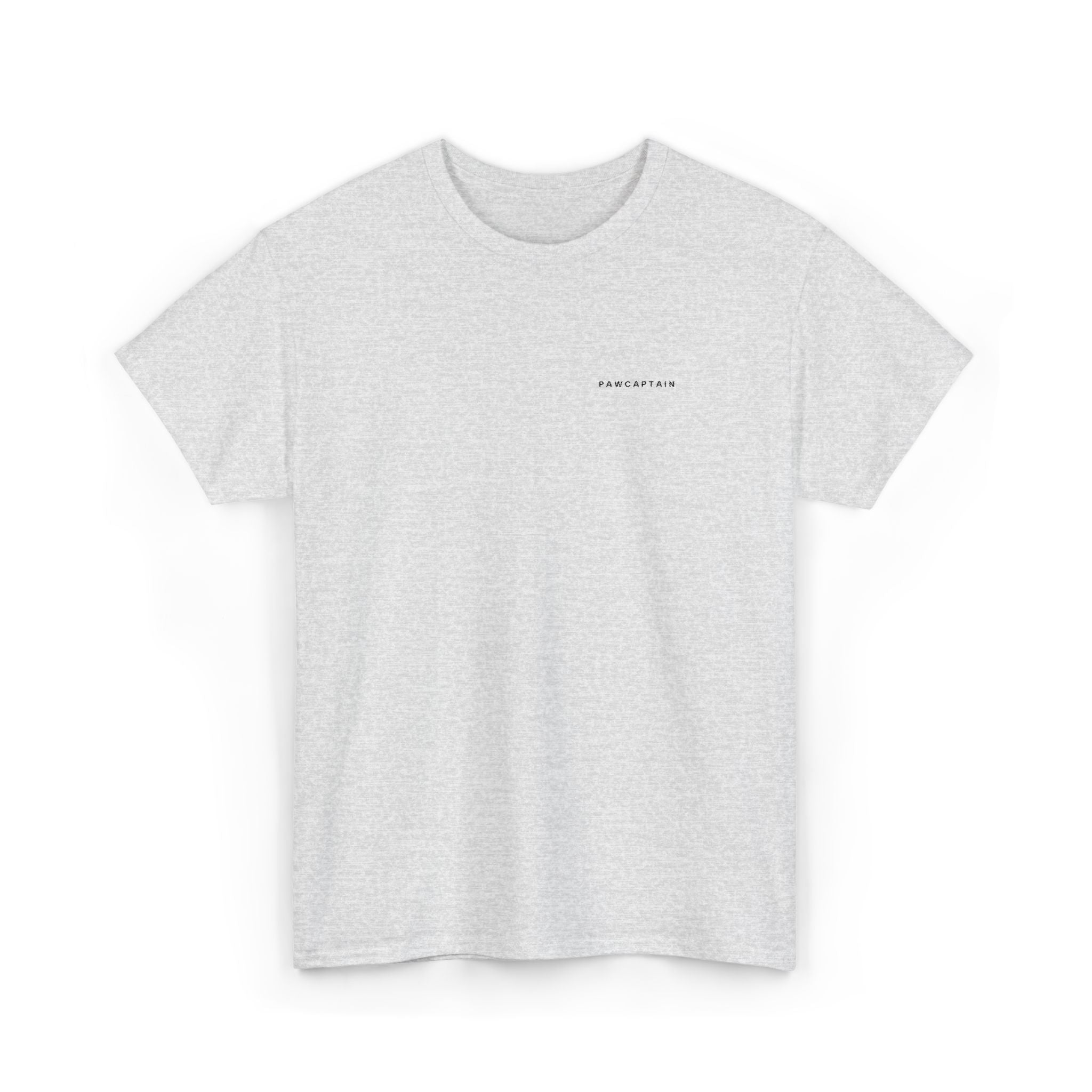 PawCaptain Minimal Embroidered Tee | Unisex Heavy Cotton Dog Lover Shirt