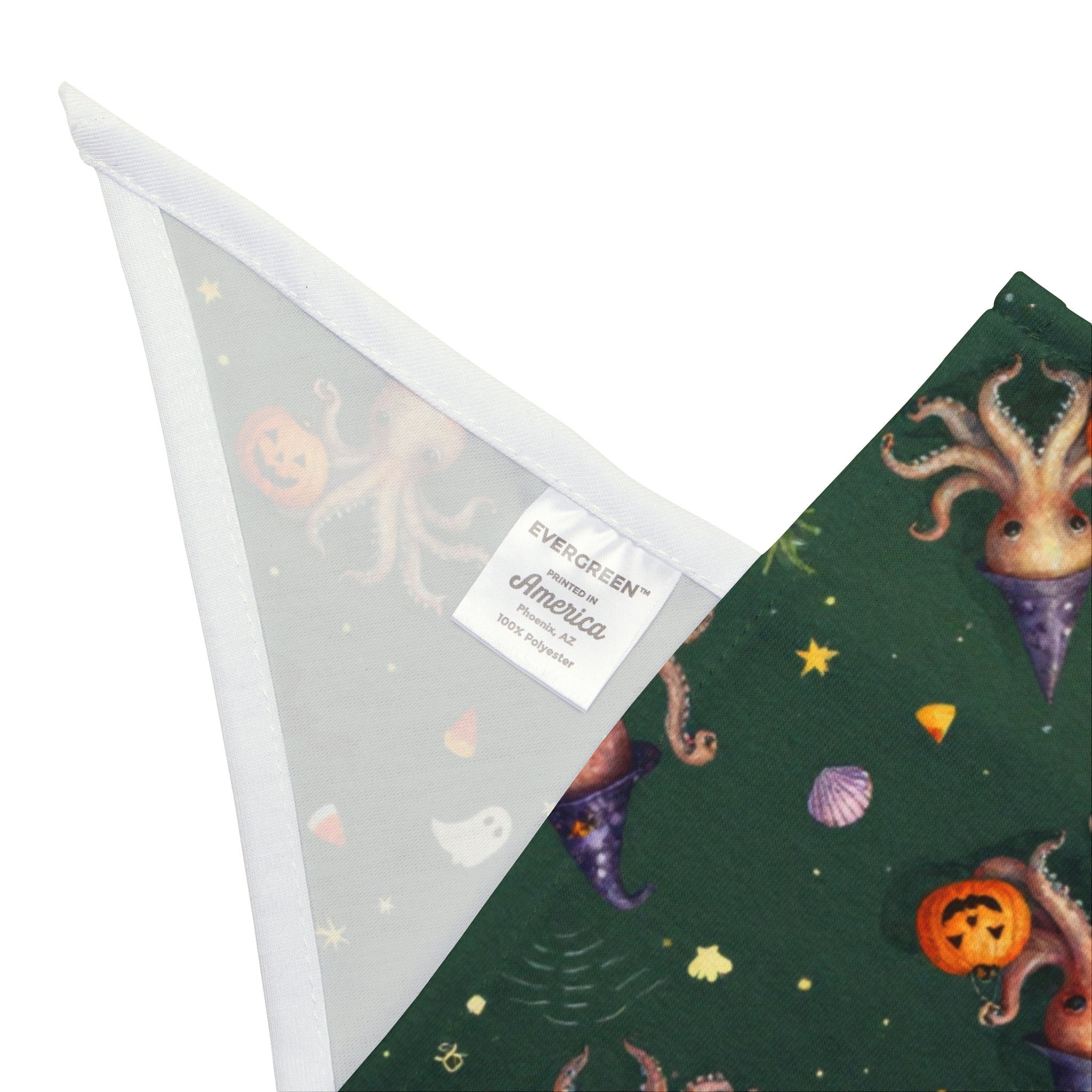 Octo-Boo Halloween Dog Bandana | Coastal Octopus Pumpkin Pet Bandana