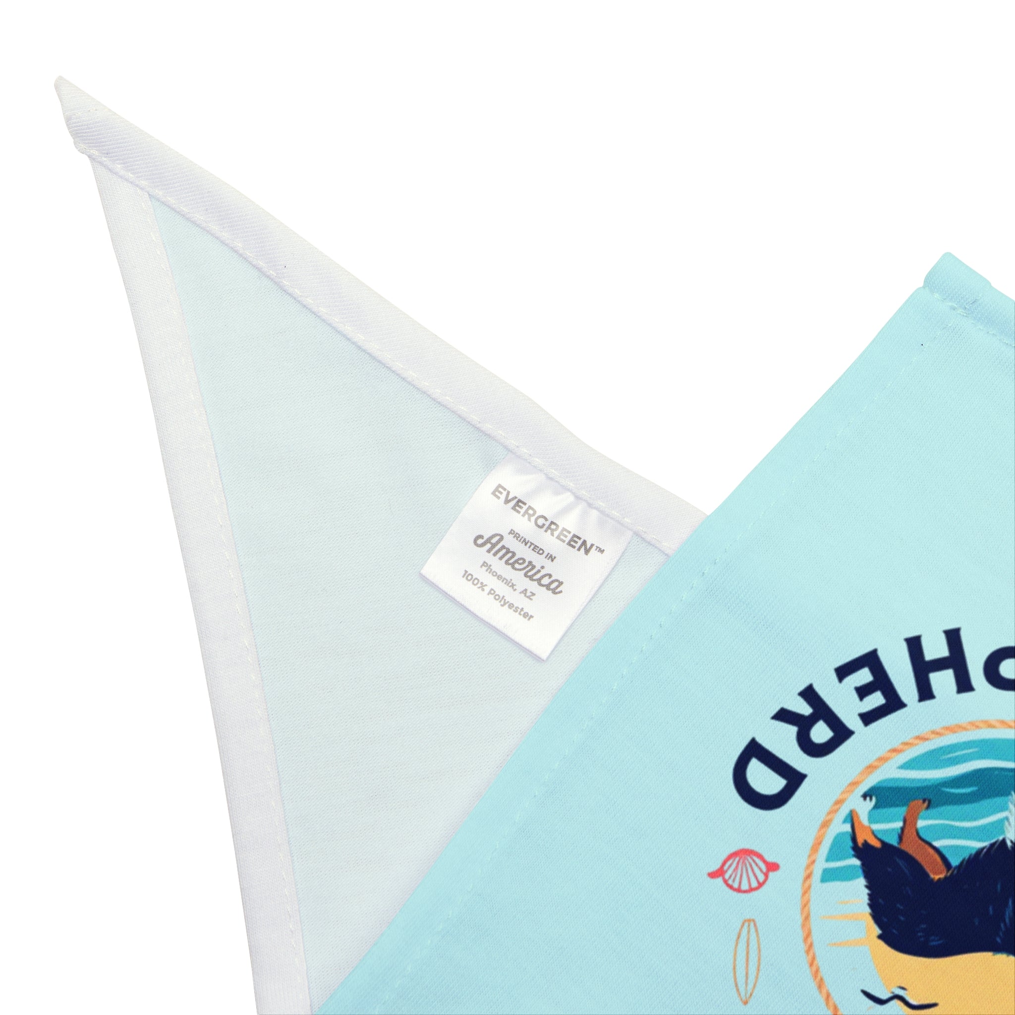Saltwater Shepherd Dog Bandana | Australian Shepherd Beach Bandana | Coastal Dog Bandana