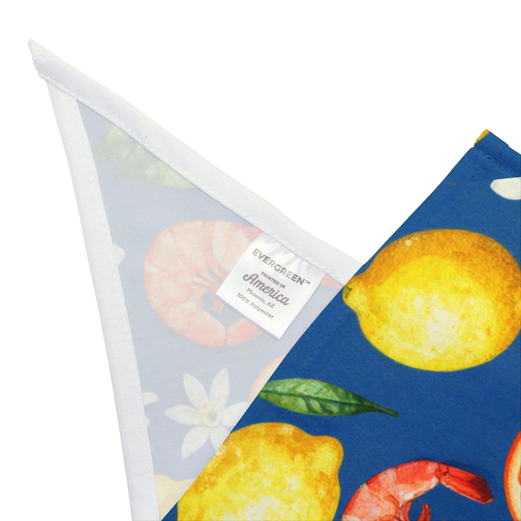 Citrus & Shrimp Pet Bandana — Tropical Summer Dog & Cat Scarf