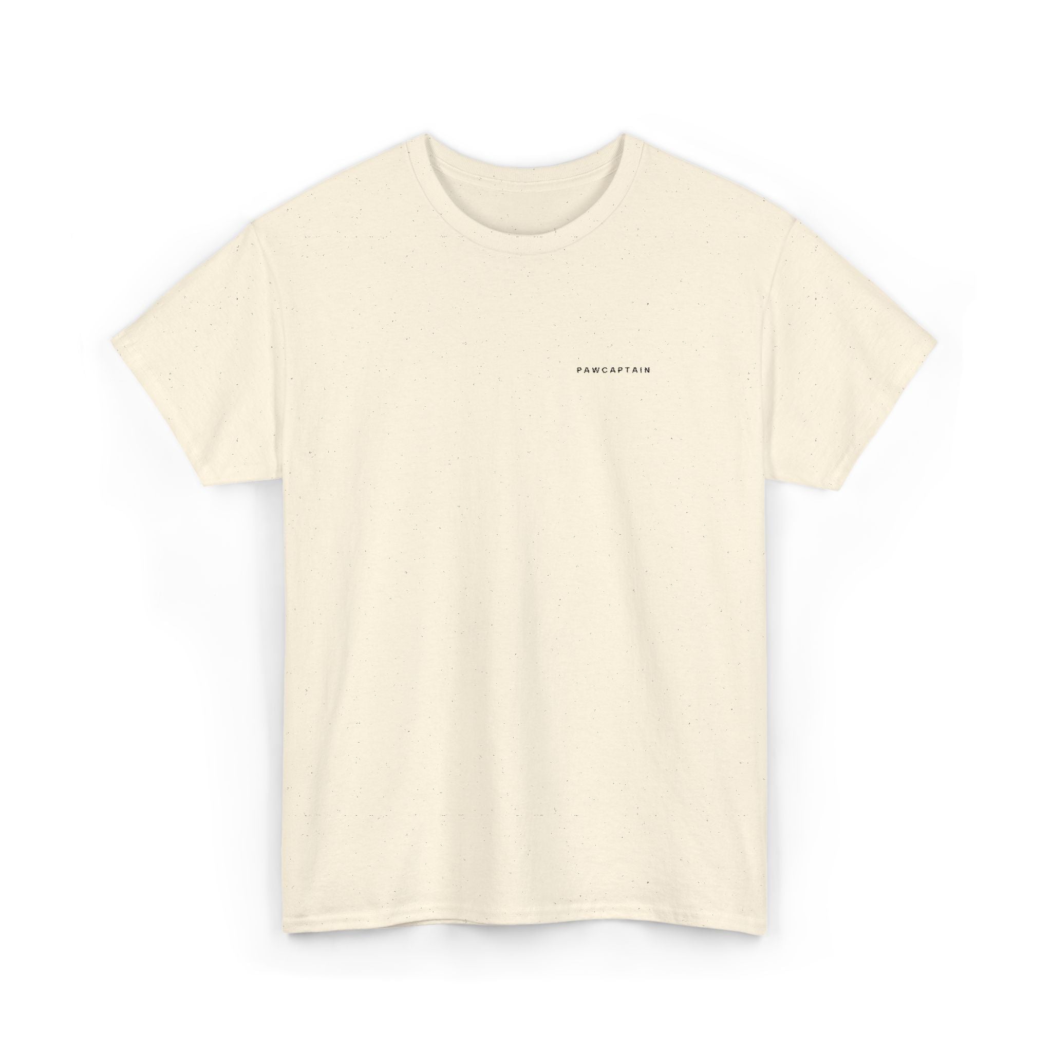 PawCaptain Minimal Embroidered Tee | Unisex Heavy Cotton Dog Lover Shirt