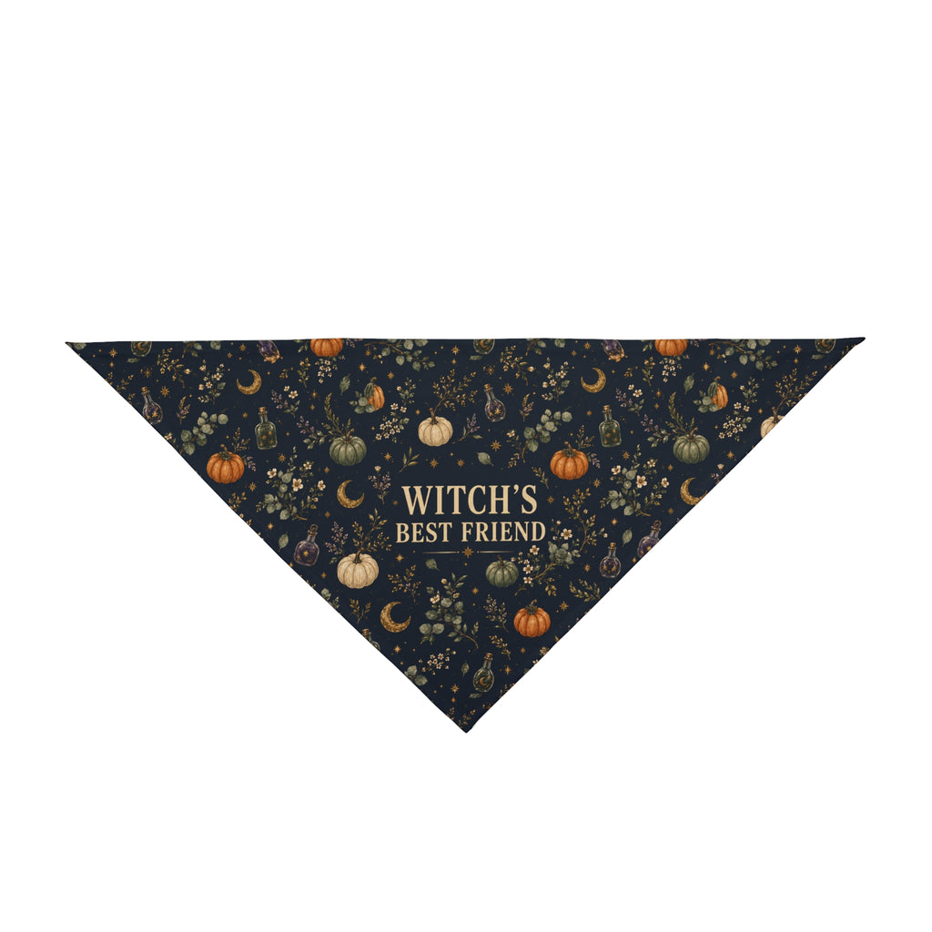 Witch's Best Friend Halloween Dog Bandana | Spooky Dog Mom Pet Bandana