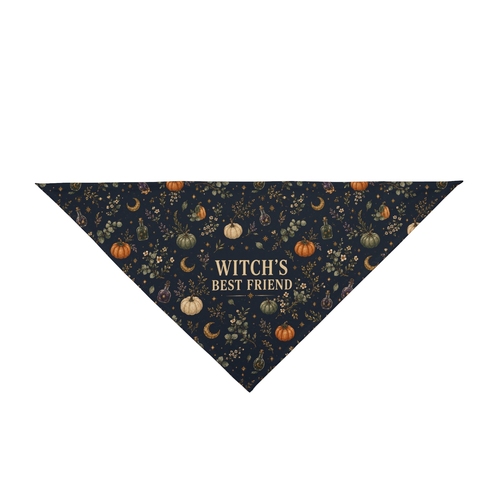 Witch's Best Friend Halloween Dog Bandana | Spooky Dog Mom Pet Bandana