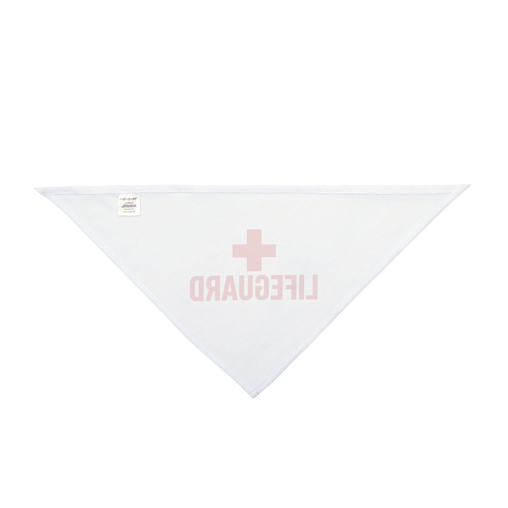 Lifeguard Pet Bandana — Red Cross Rescue Dog & Cat Triangle Scarf