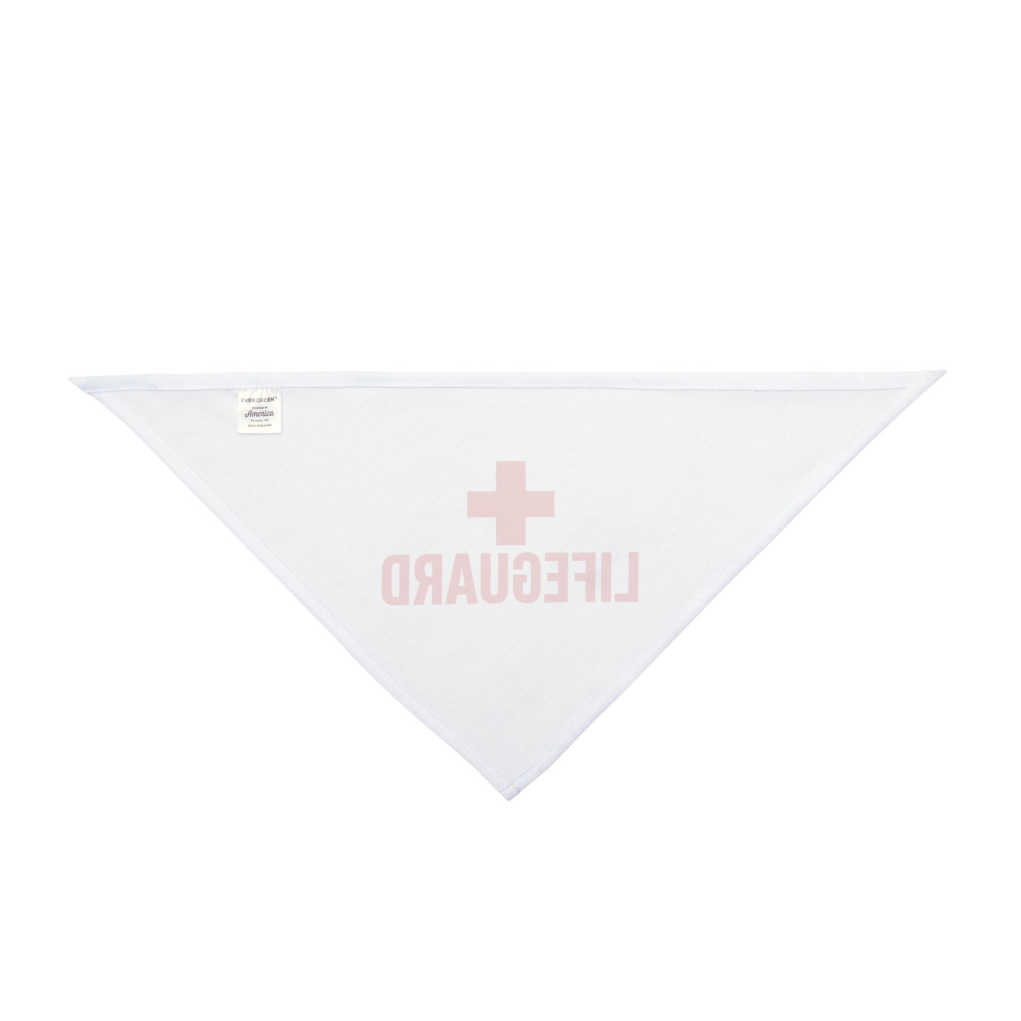 Lifeguard Pet Bandana — Red Cross Rescue Dog & Cat Triangle Scarf