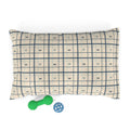 Coastal Crab Plaid Dog Bed