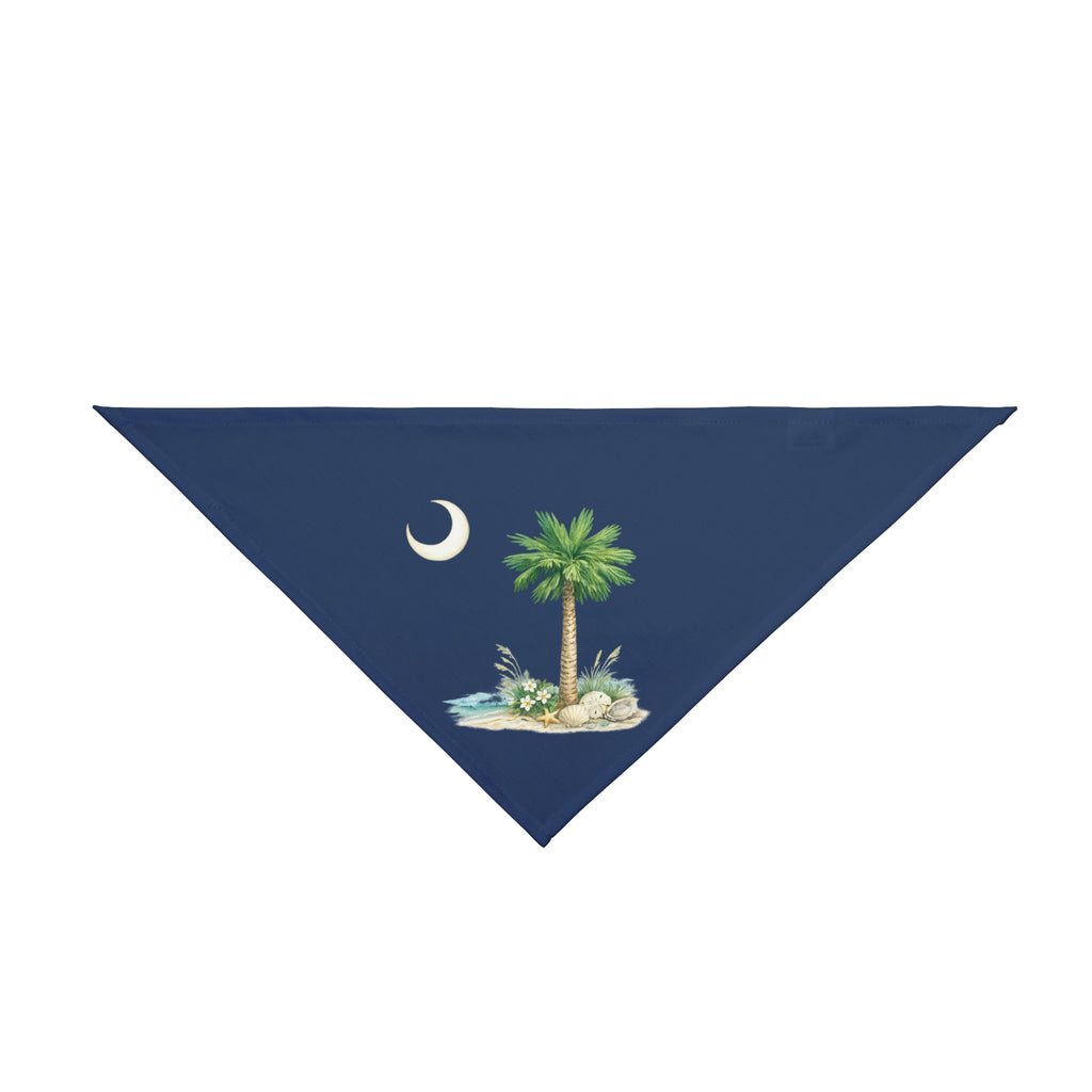 Palmetto State Dog Bandana | South Carolina Coastal Pet Bandana | Charleston Dog Scarf