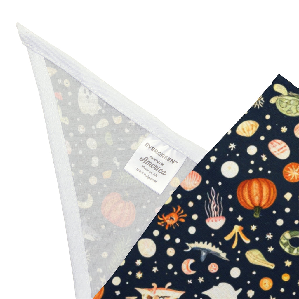 Boo by the Bay Halloween Dog Bandana | Ghost, Pumpkin & Ocean Pet Bandana