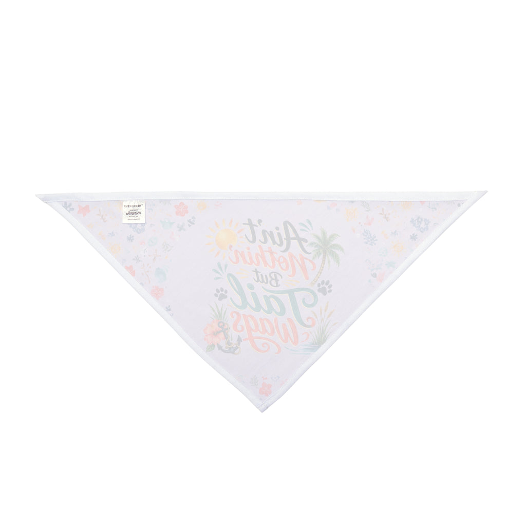 Ain't Nothin' But Tail Wags Dog Bandana | Funny Southern Dog Bandana | Coastal Pet Bandana