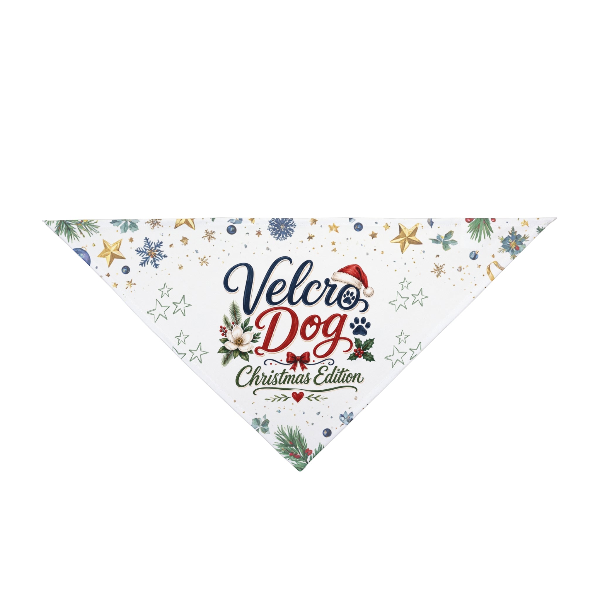 Velcro Dog Christmas Edition Bandana | Funny Christmas Dog Bandana | Holiday Pet Bandana