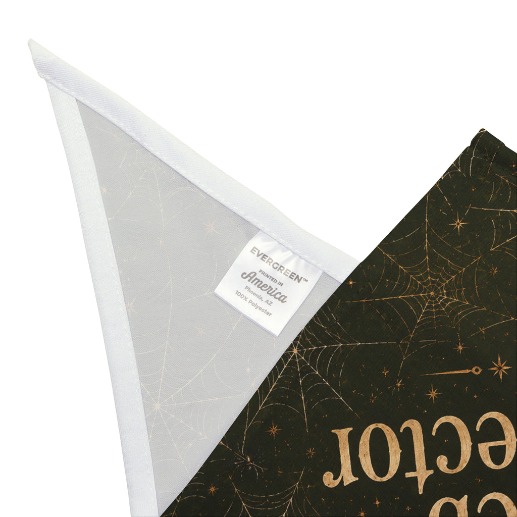 Web Inspector Halloween Dog Bandana | Spooky Spider Web Pet Bandana
