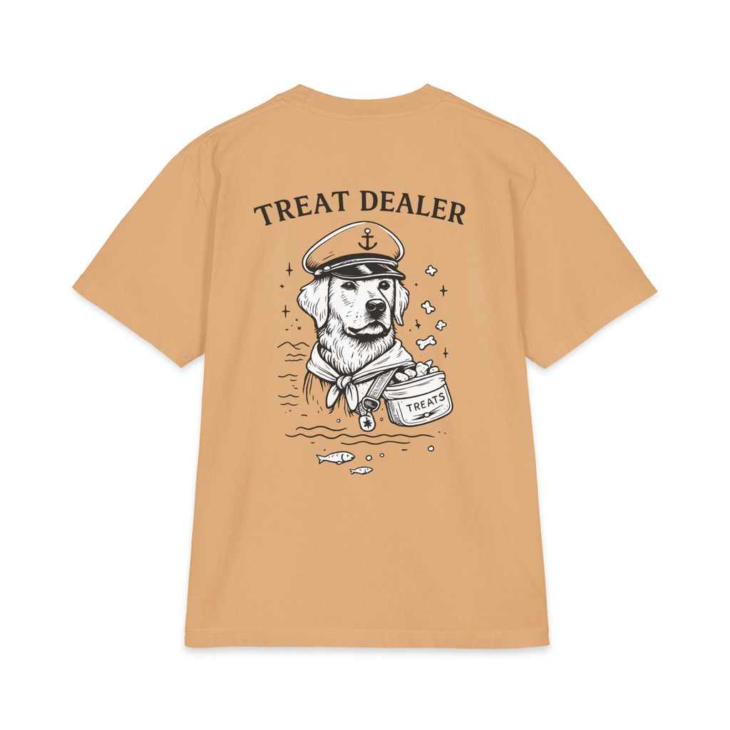 PawCaptain Treat Dealer Tee | Heavyweight Dog Lover Graphic Shirt