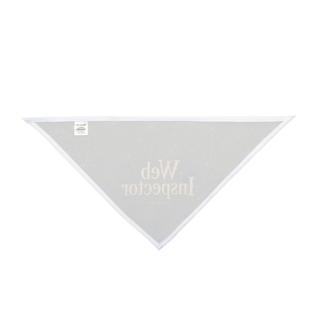Web Inspector Halloween Dog Bandana | Spooky Spider Web Pet Bandana