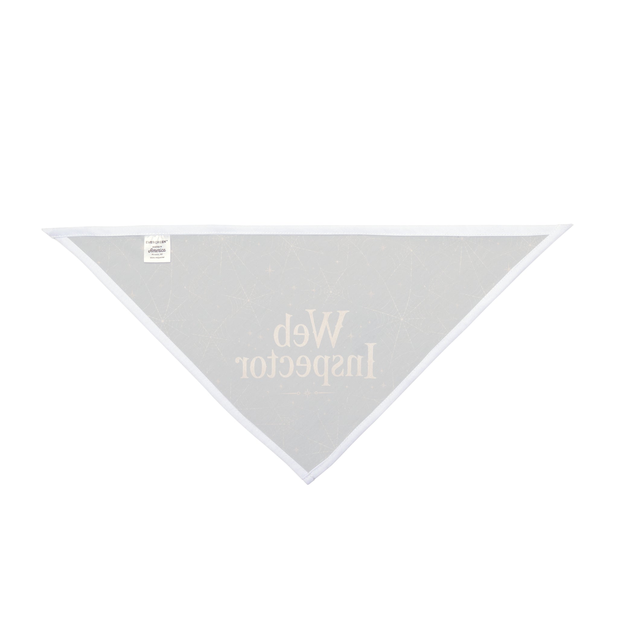 Web Inspector Halloween Dog Bandana | Spooky Spider Web Pet Bandana