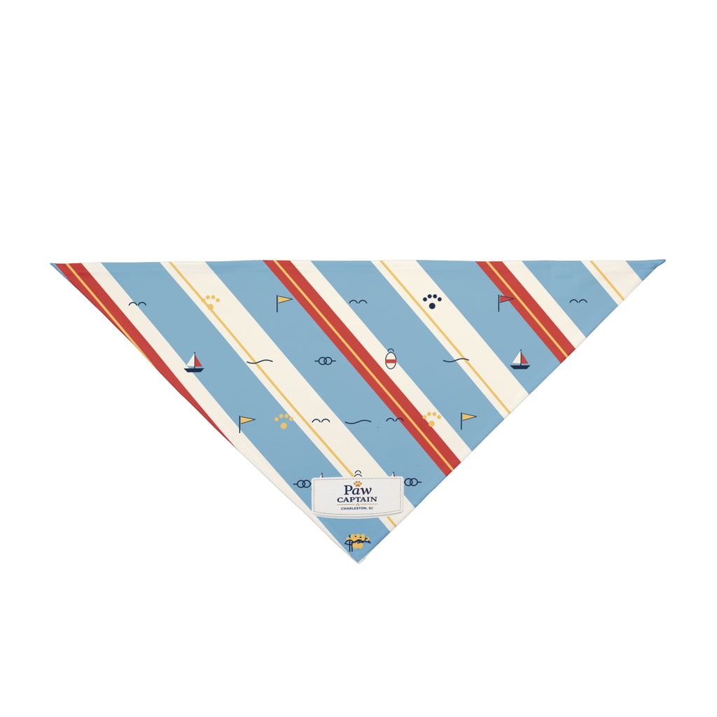 Marina Pennant Stripe Dog Bandana