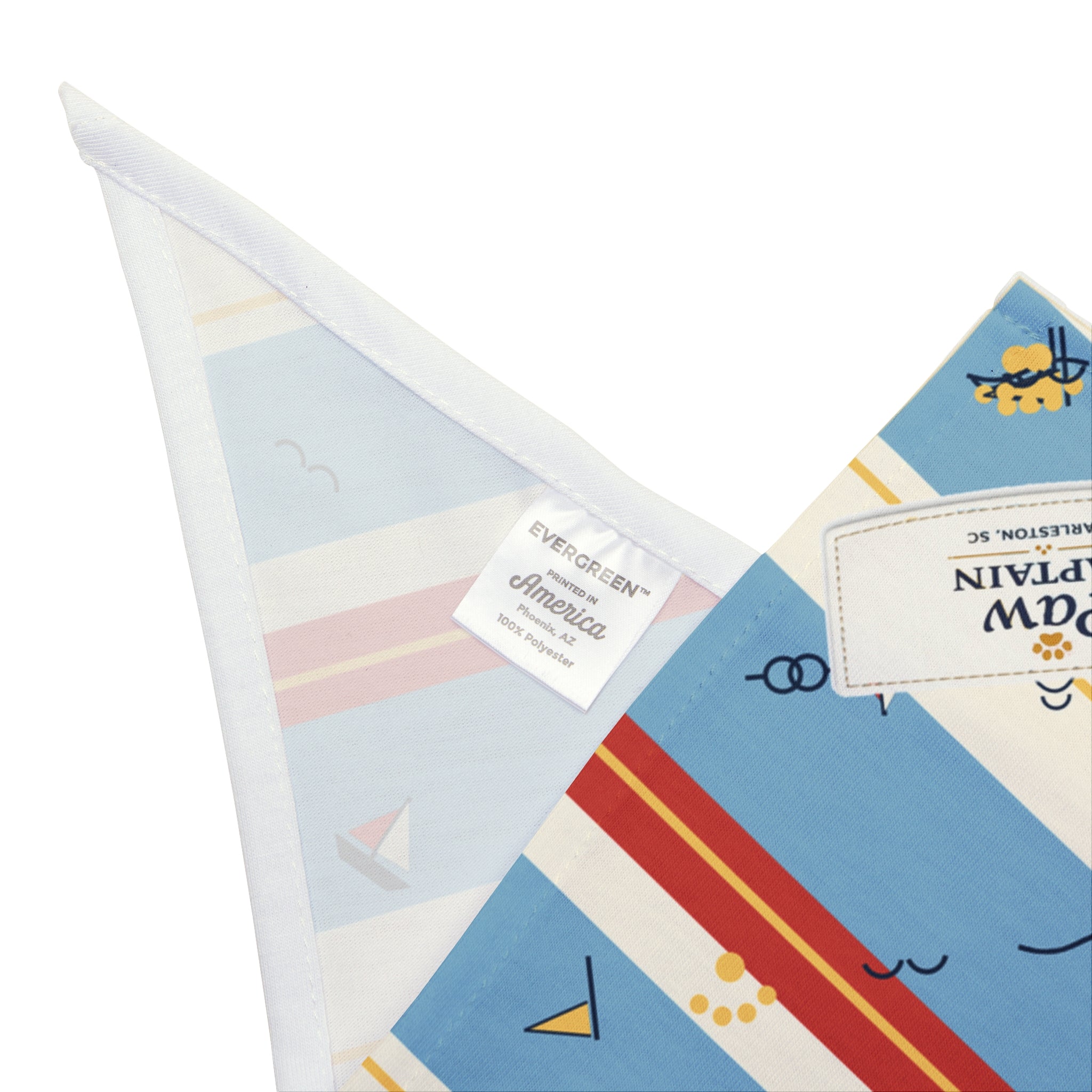 Marina Pennant Stripe Dog Bandana