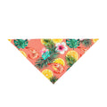 Tropical Citrus Pet Bandana — Hawaiian Floral Dog & Cat Scarf
