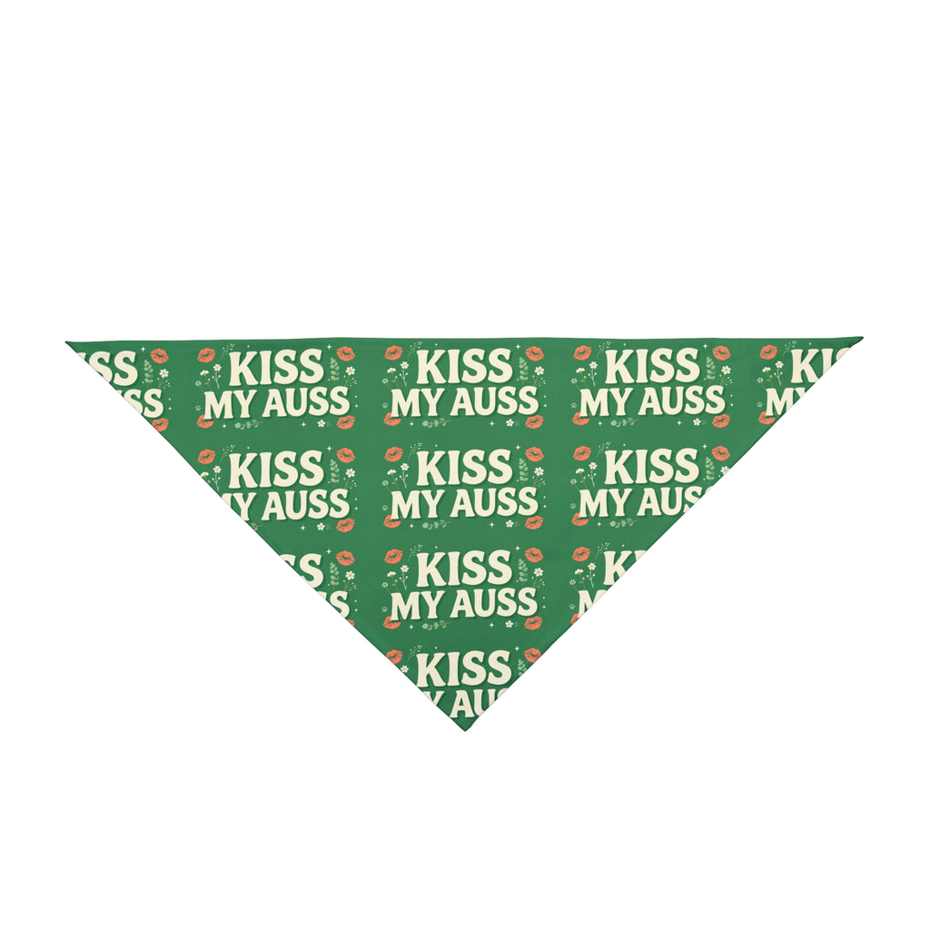 Kiss My Auss Australian Shepherd Dog Bandana | Funny Aussie Dog Bandana