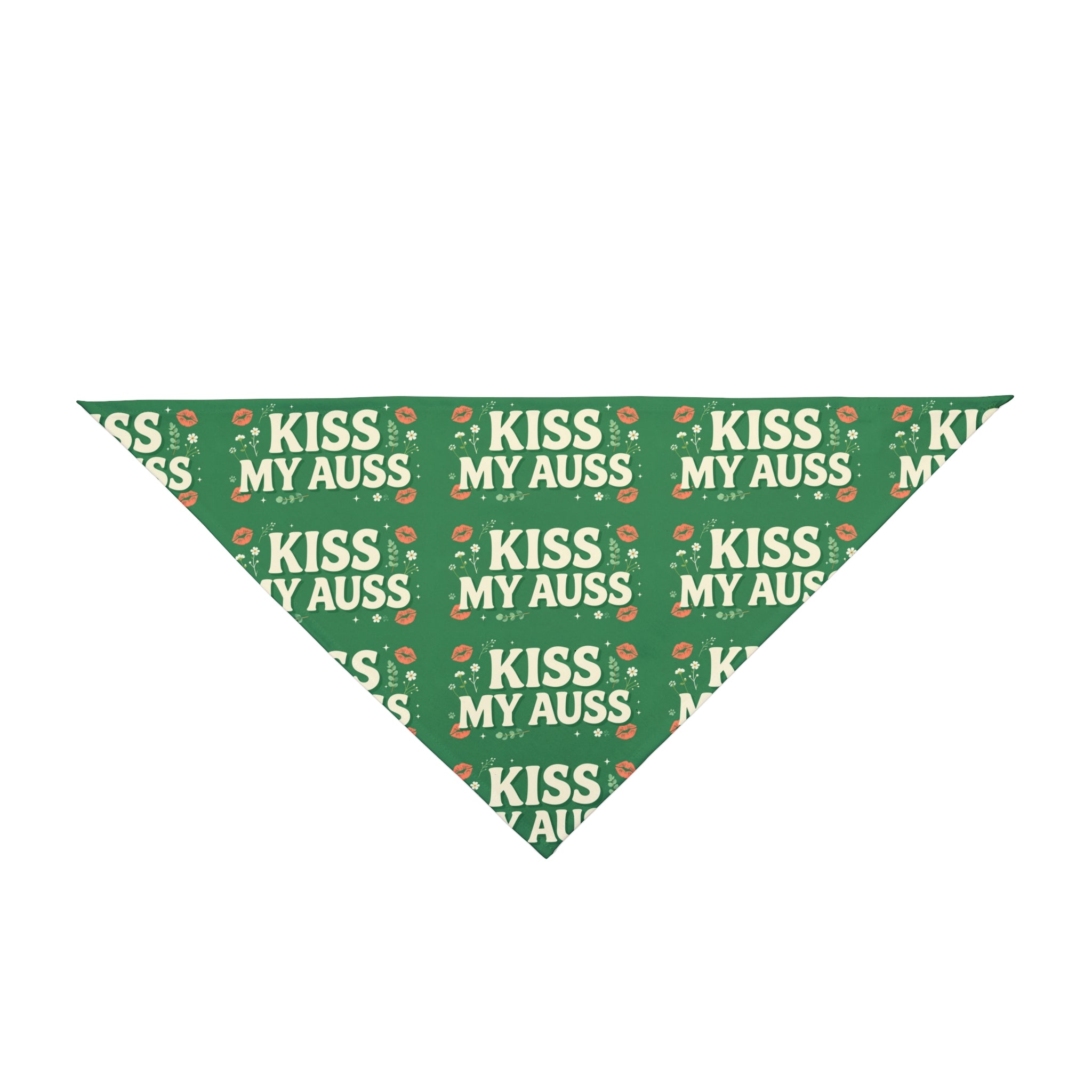 Kiss My Auss Australian Shepherd Dog Bandana | Funny Aussie Dog Bandana