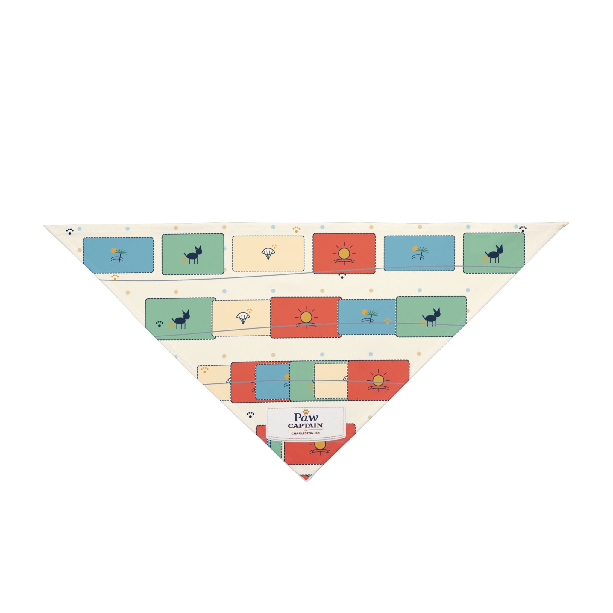 Coastal Postcard Dog Bandana