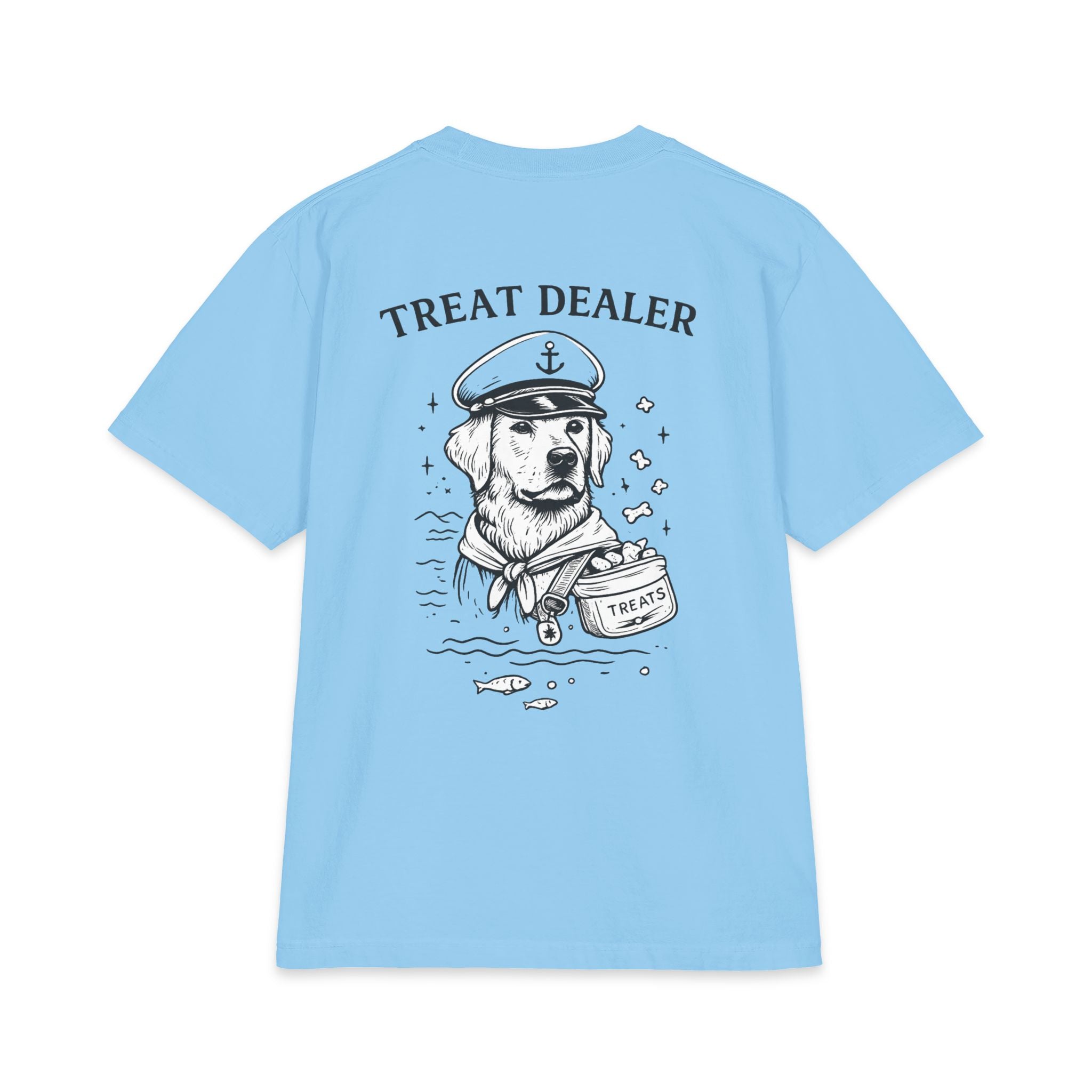PawCaptain Treat Dealer Tee | Heavyweight Dog Lover Graphic Shirt