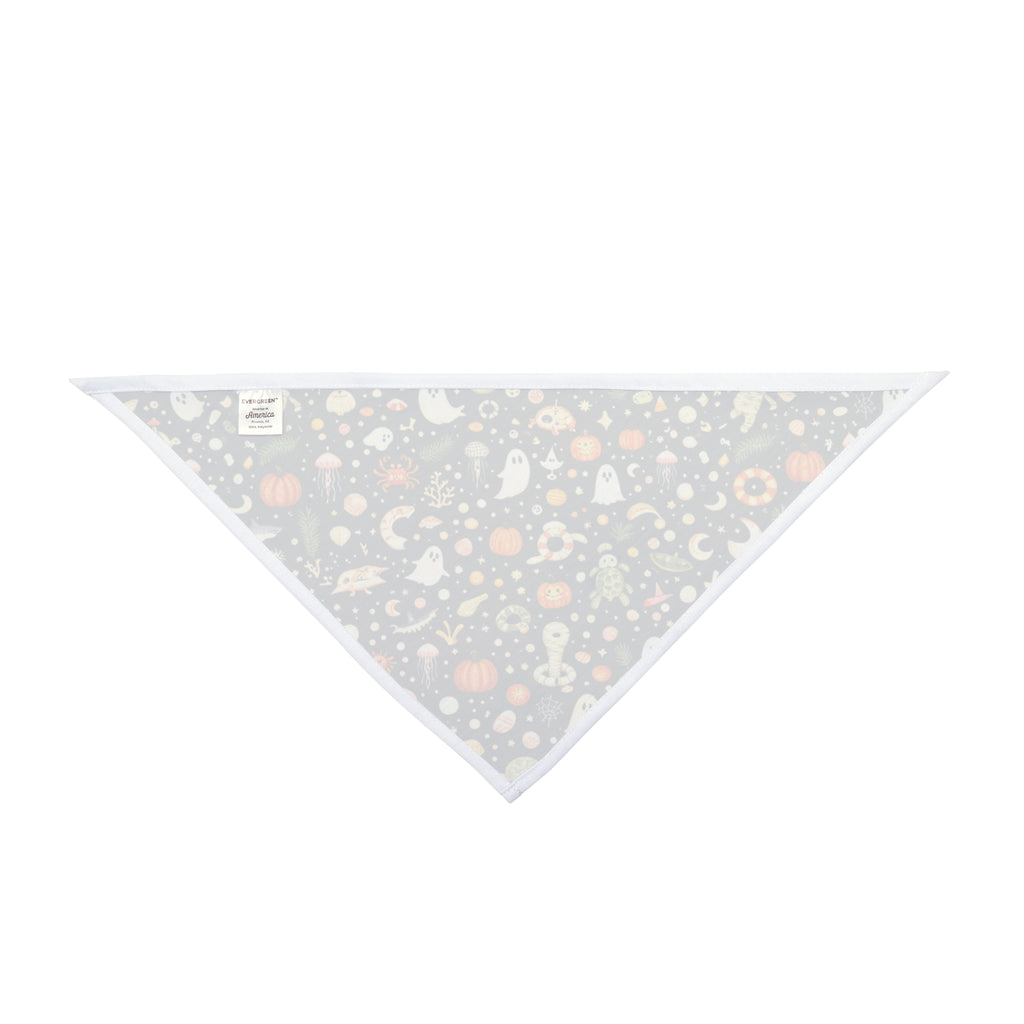 Boo by the Bay Halloween Dog Bandana | Ghost, Pumpkin & Ocean Pet Bandana